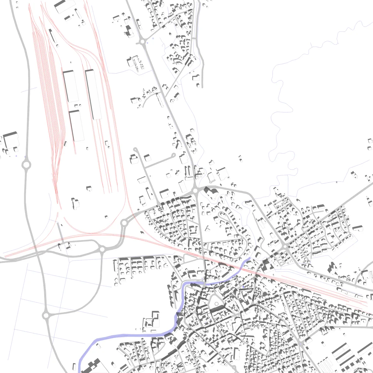 Cervignano del Friuli planimetria di sito (2,5 km)