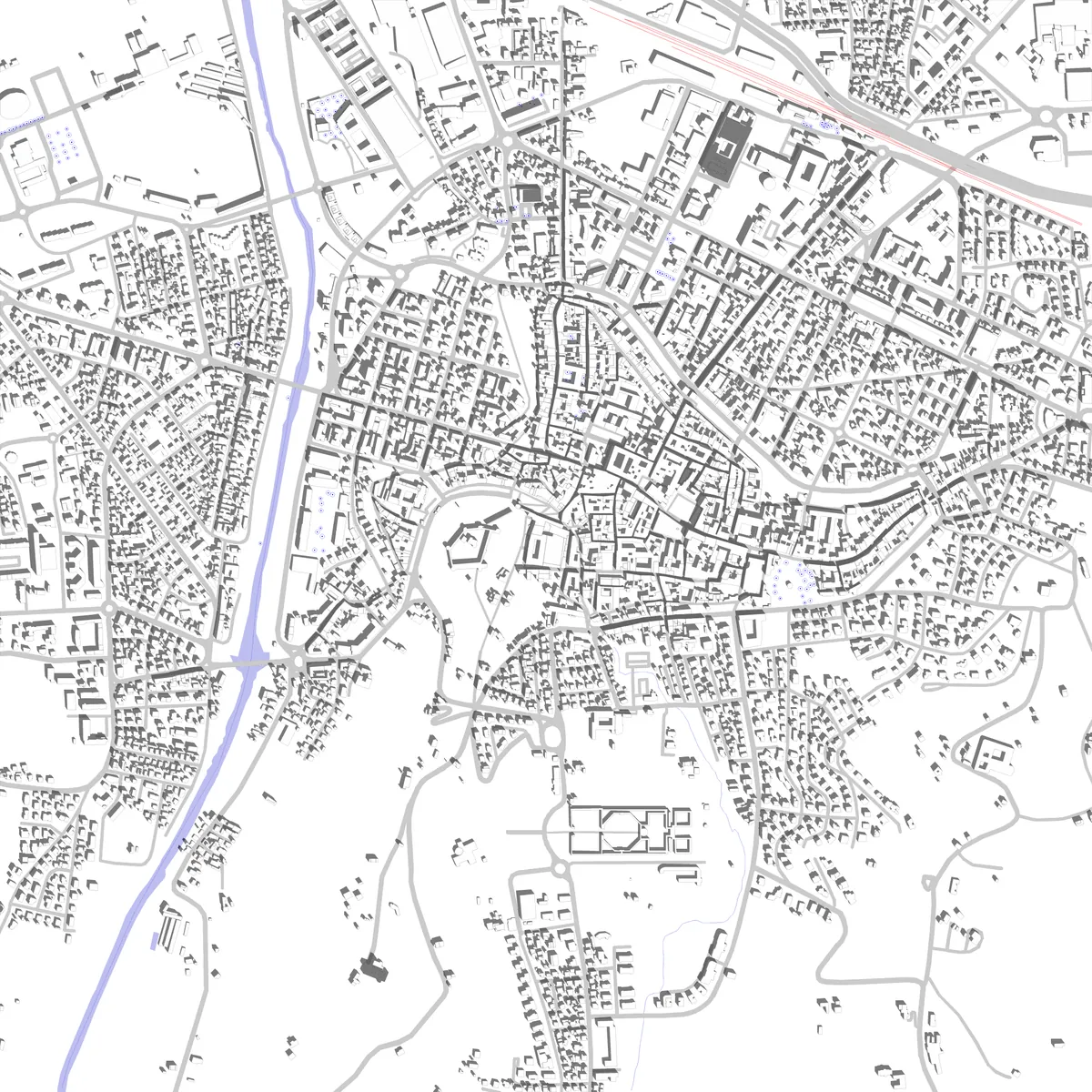 Cesena Lageplan (2,5 km)
