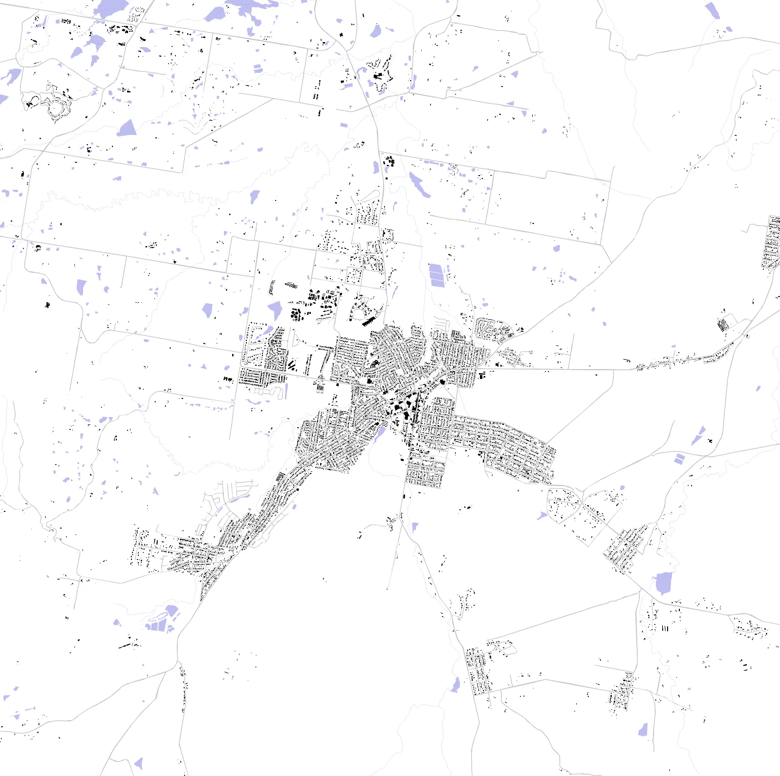 Cessnock figure ground plan