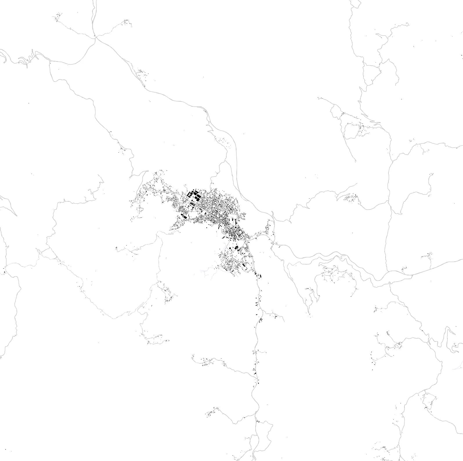 Cetinje figure ground plan