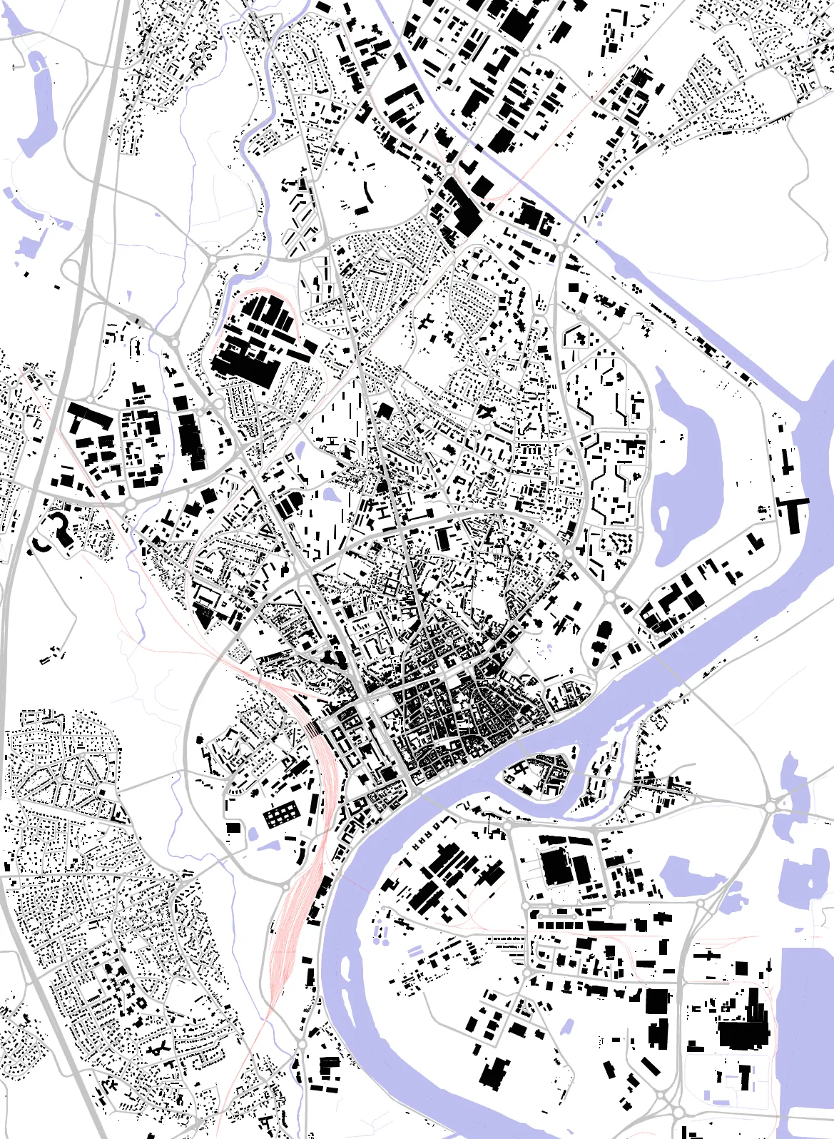Chalon-sur-Saône plan de masse