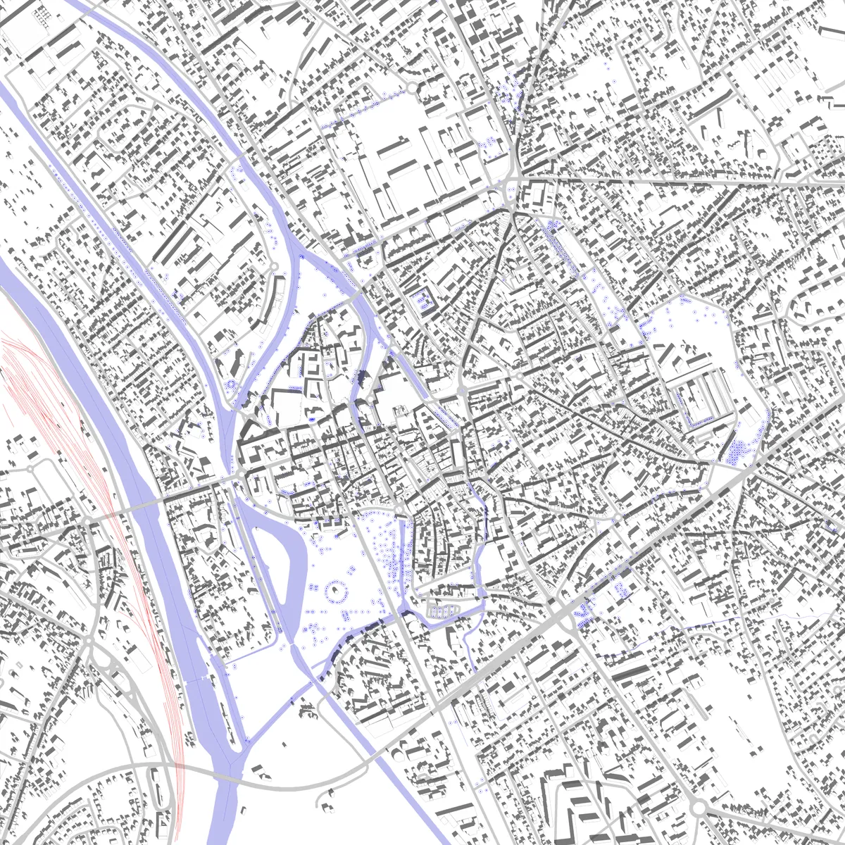 Châlons-en-Champagne Lageplan (2,5 km)