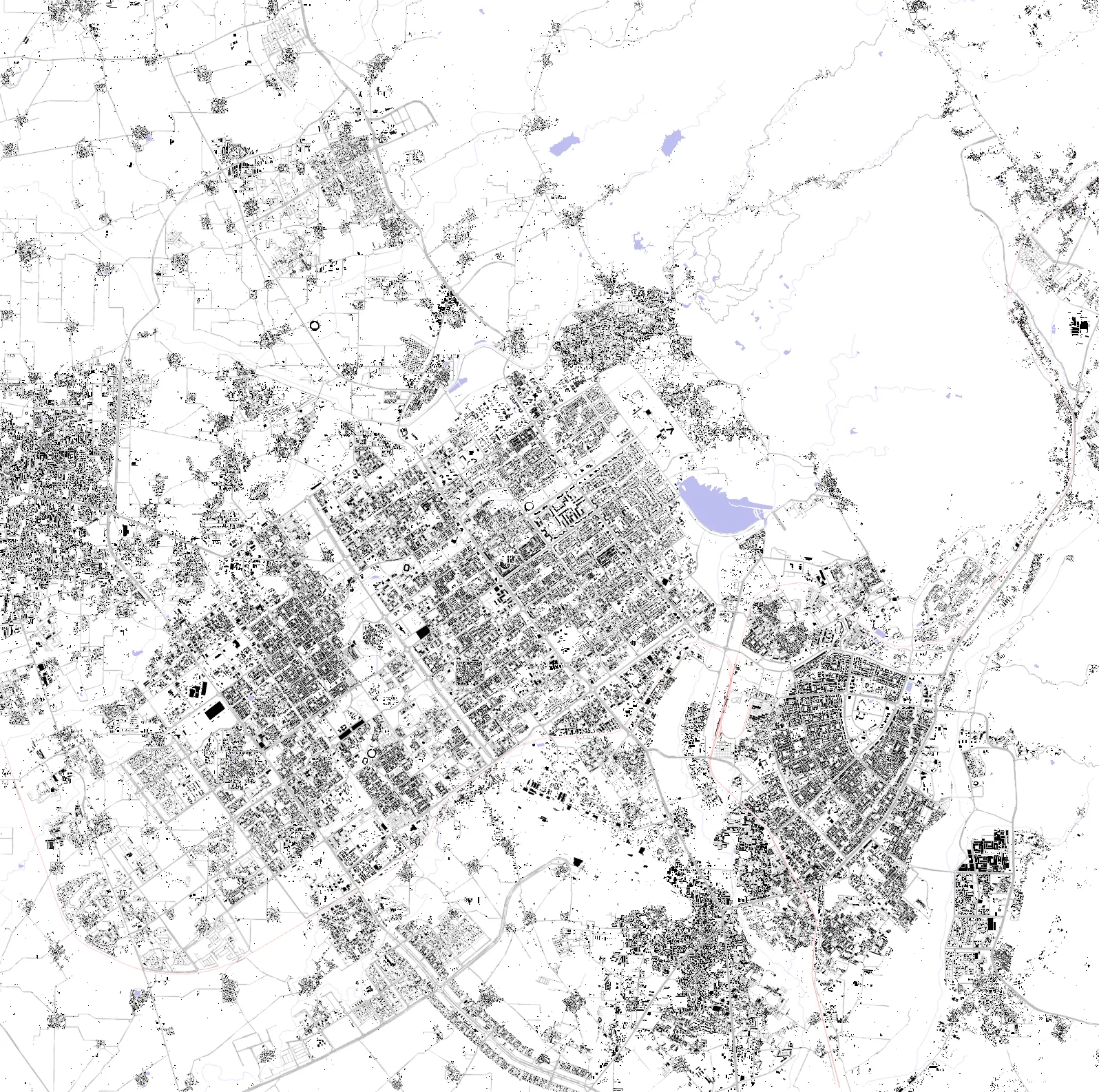 Chandigarh figure ground plan