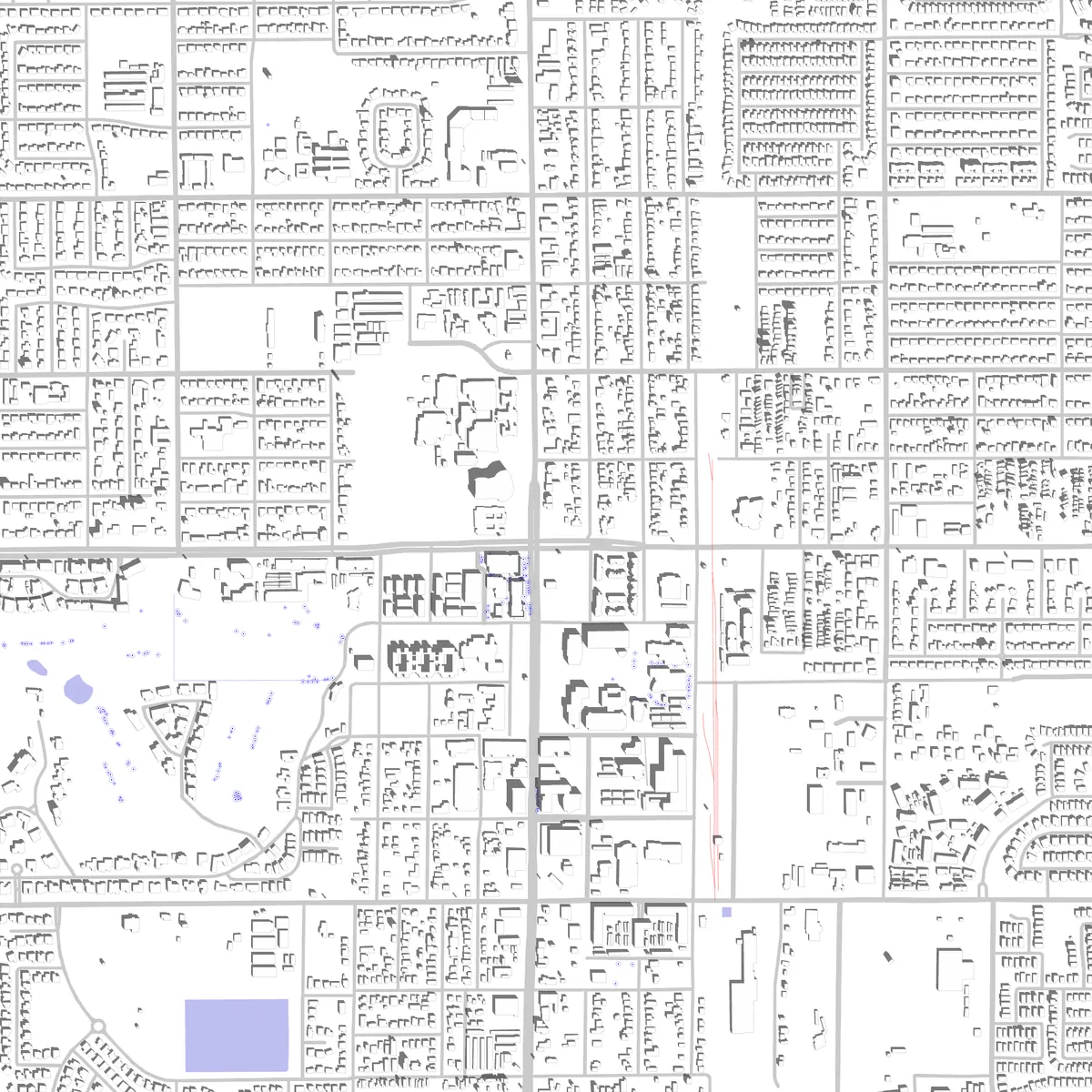 Chandler Lageplan (2,5 km)