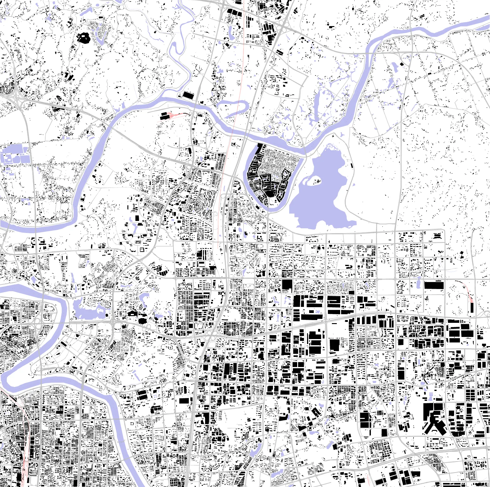Changsha figure ground plan
