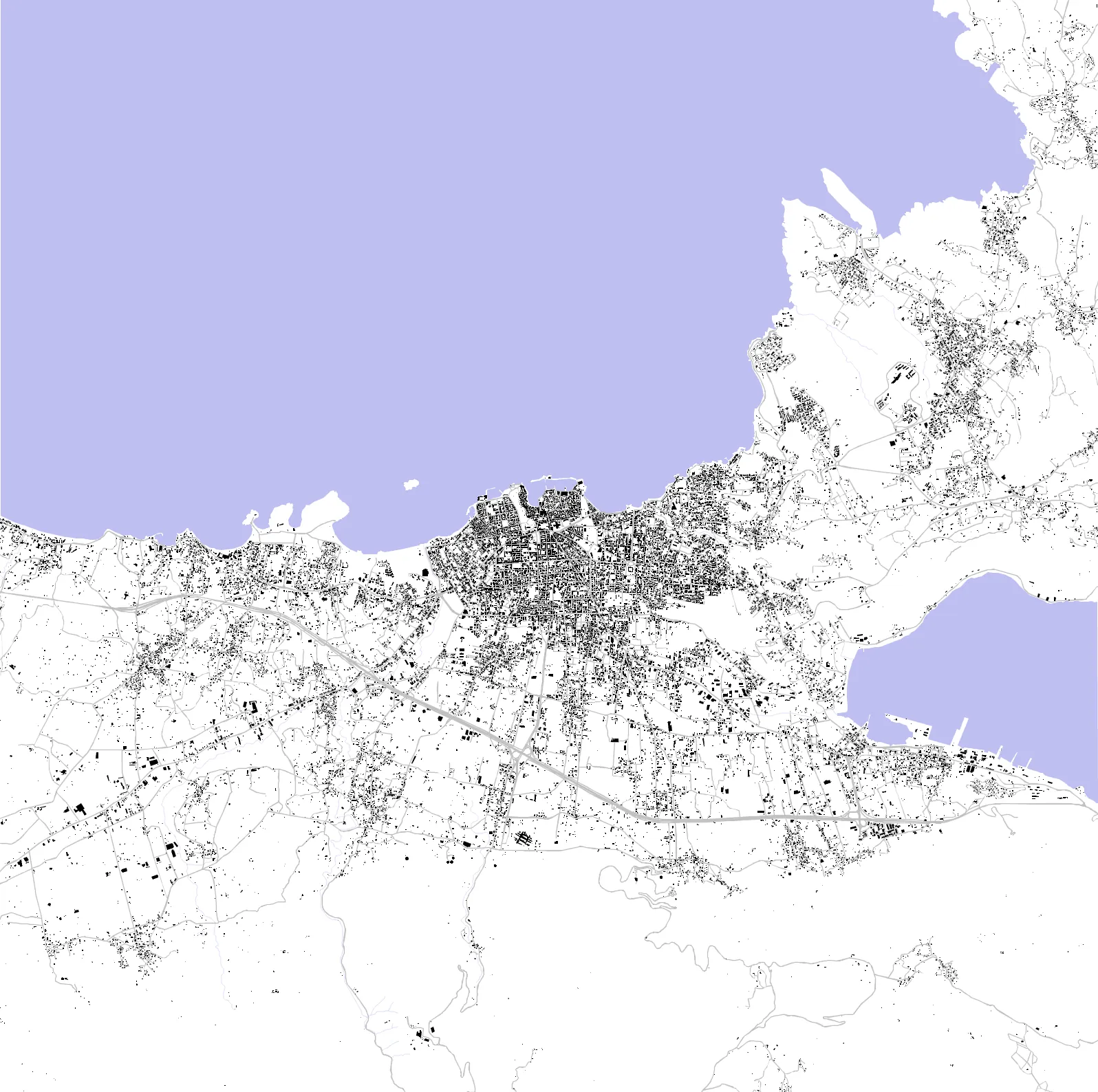 Chania figure ground plan