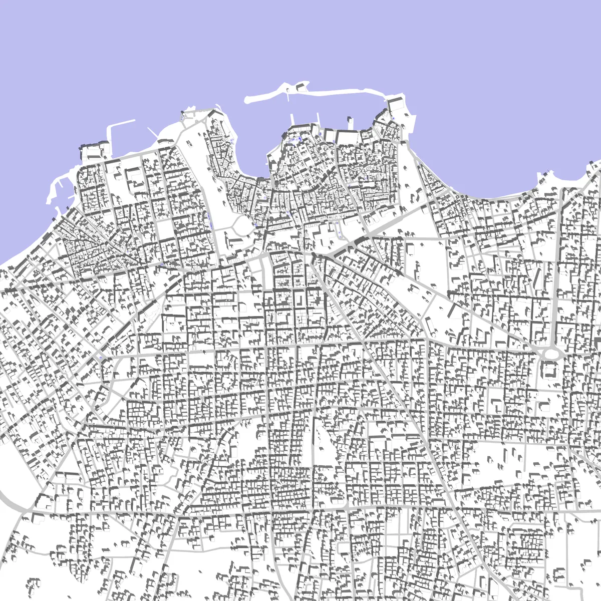 Chania site plan (2.5 km)