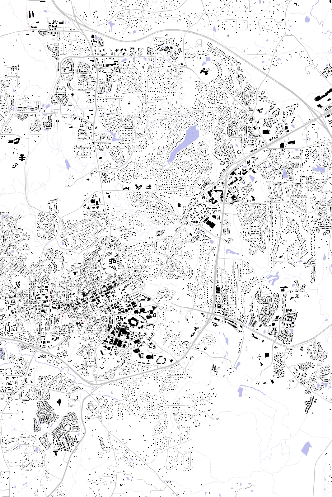 Chapel Hill figure ground plan