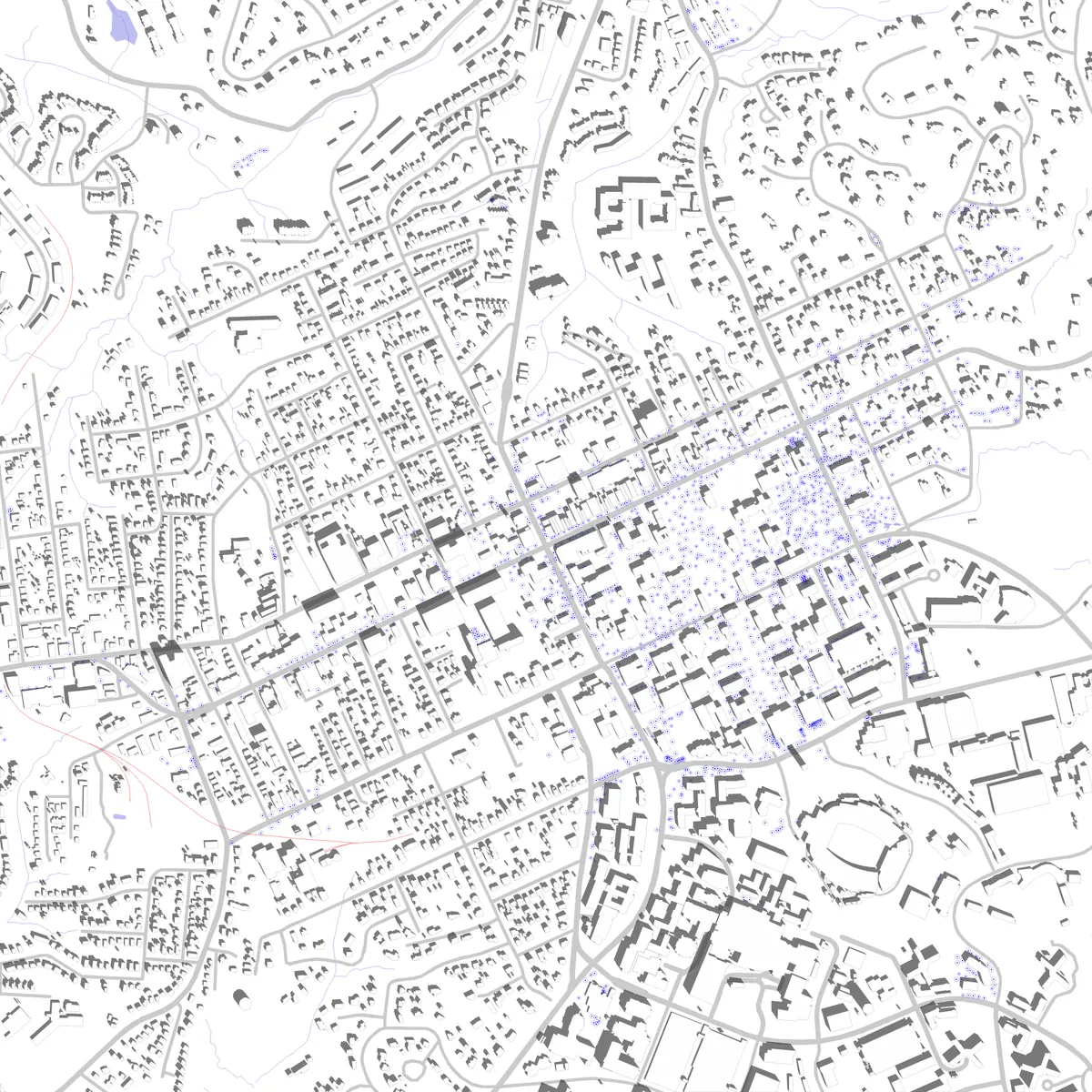 Chapel Hill site plan (2.5 km)