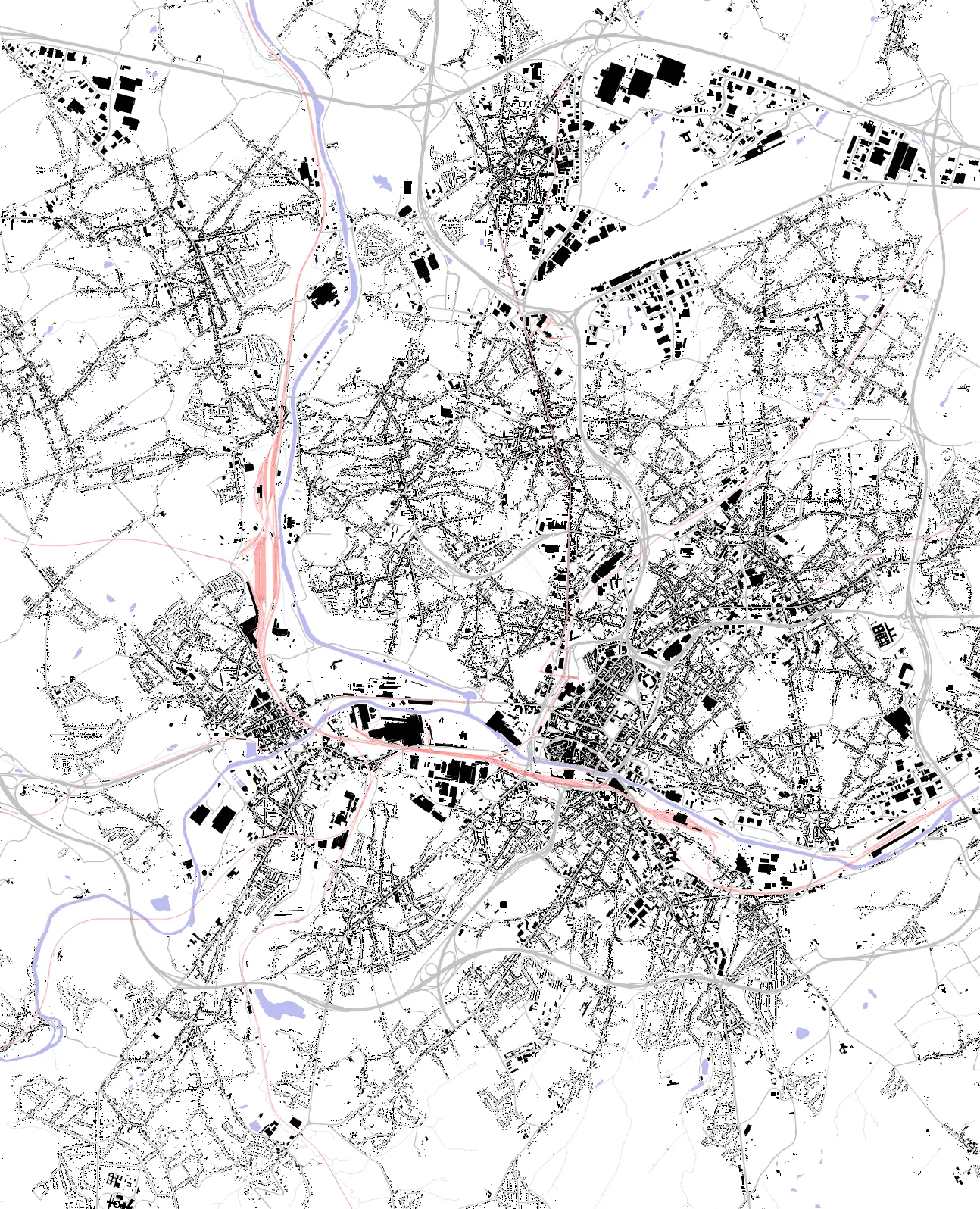 Charleroi Schwarzplan