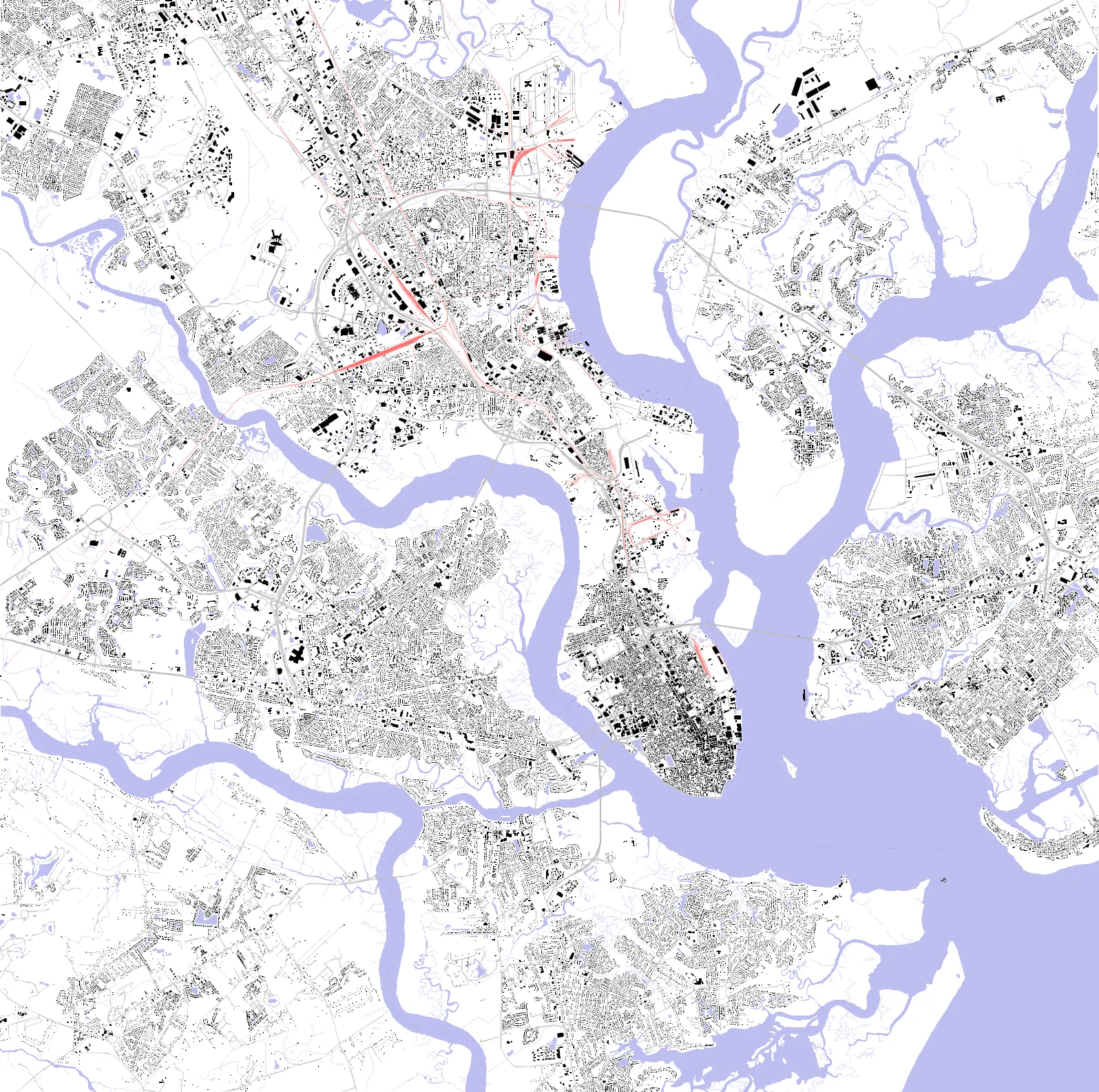 Charleston figure ground plan