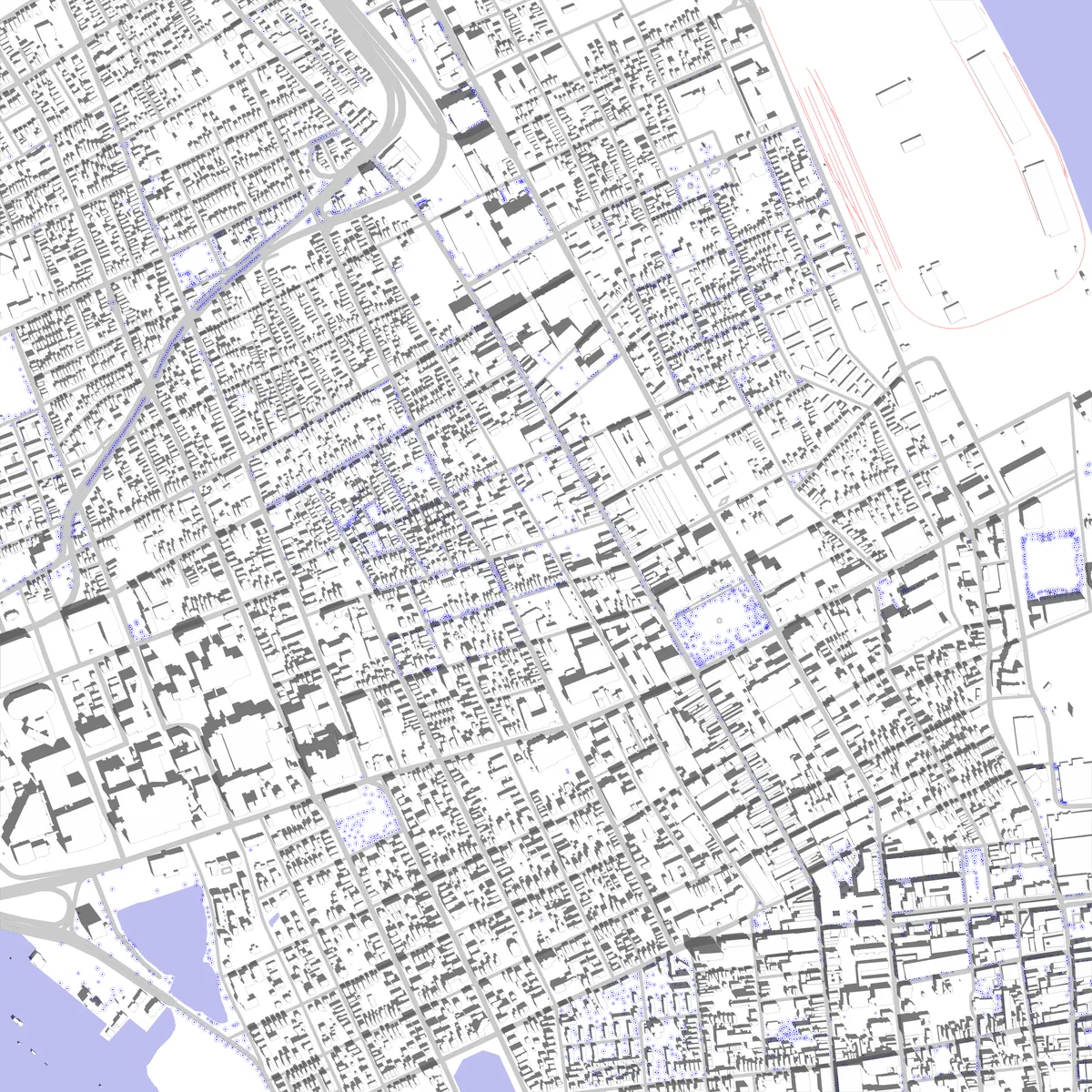 Charleston site plan (2.5 km)