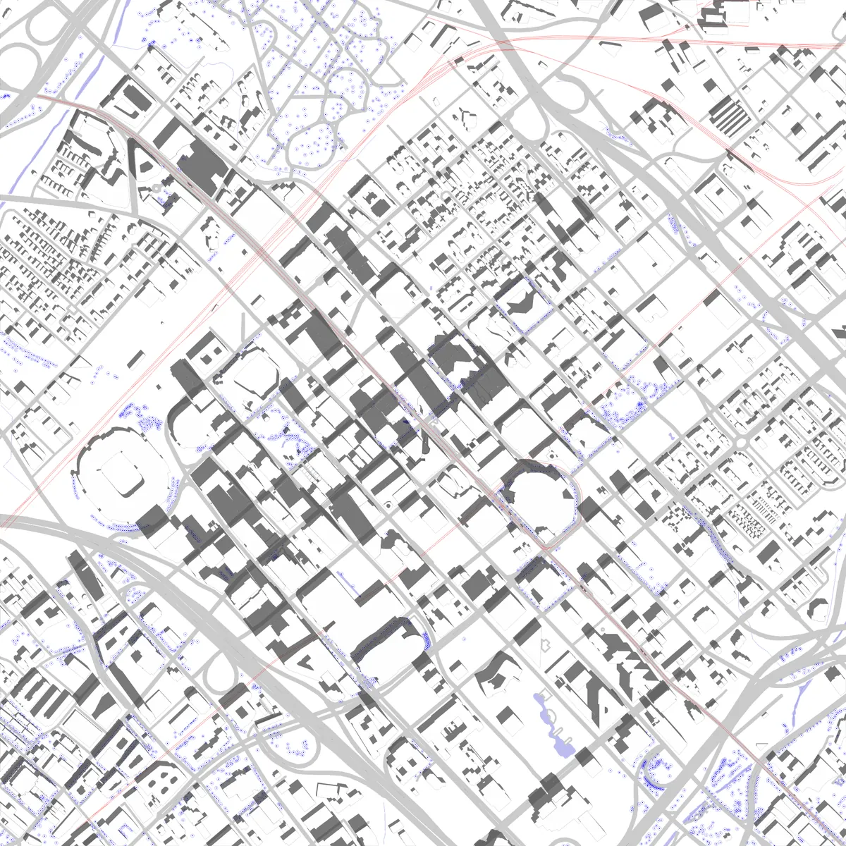 Charlotte site plan (2.5 km)