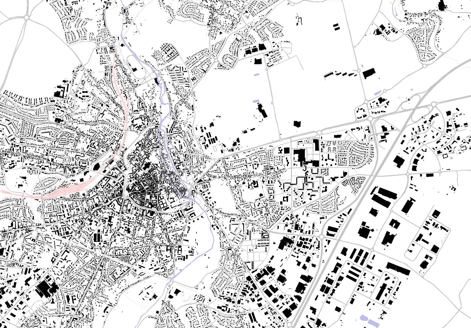 Chartres plan de masse
