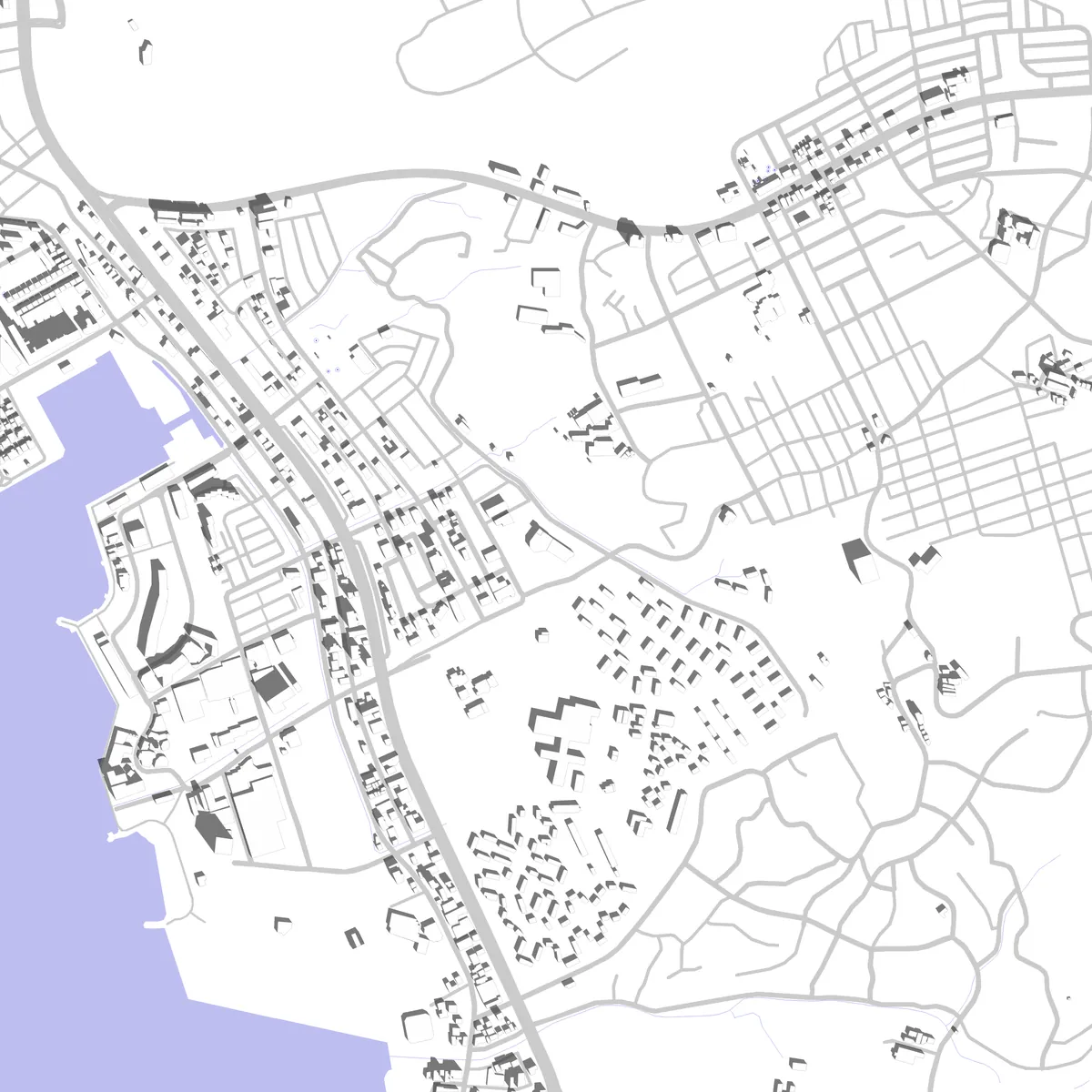 北谷 敷地図 (2.5 km)