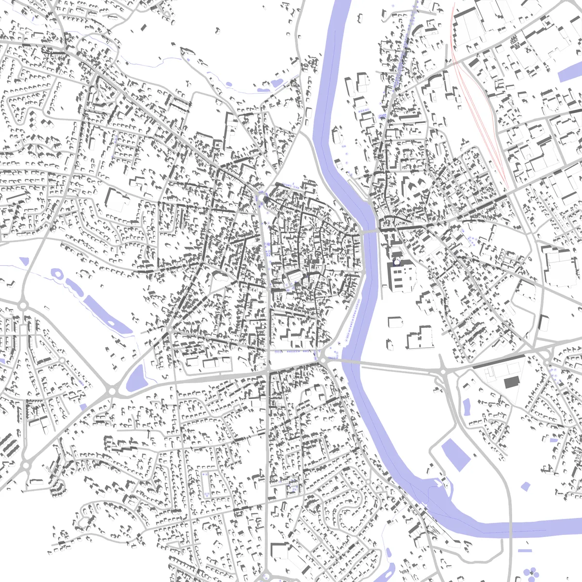 Château-Gontier Lageplan (2,5 km)