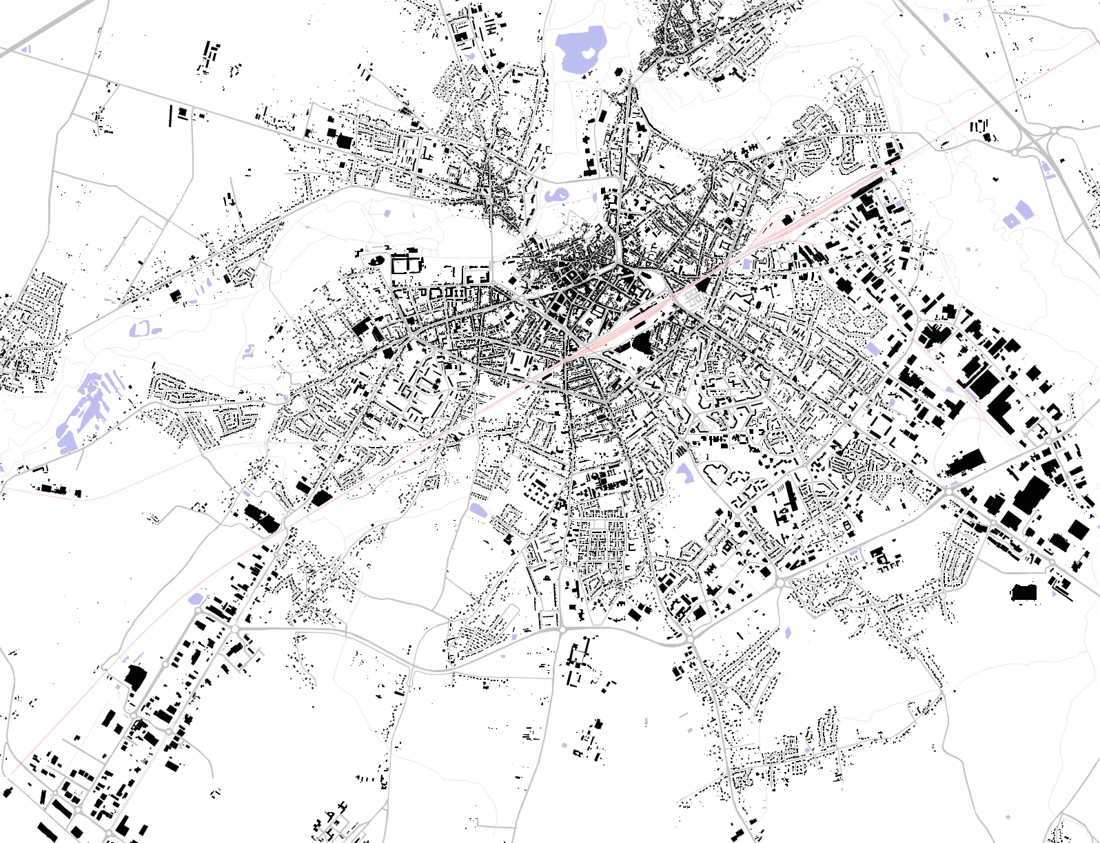 Châteauroux plan de masse