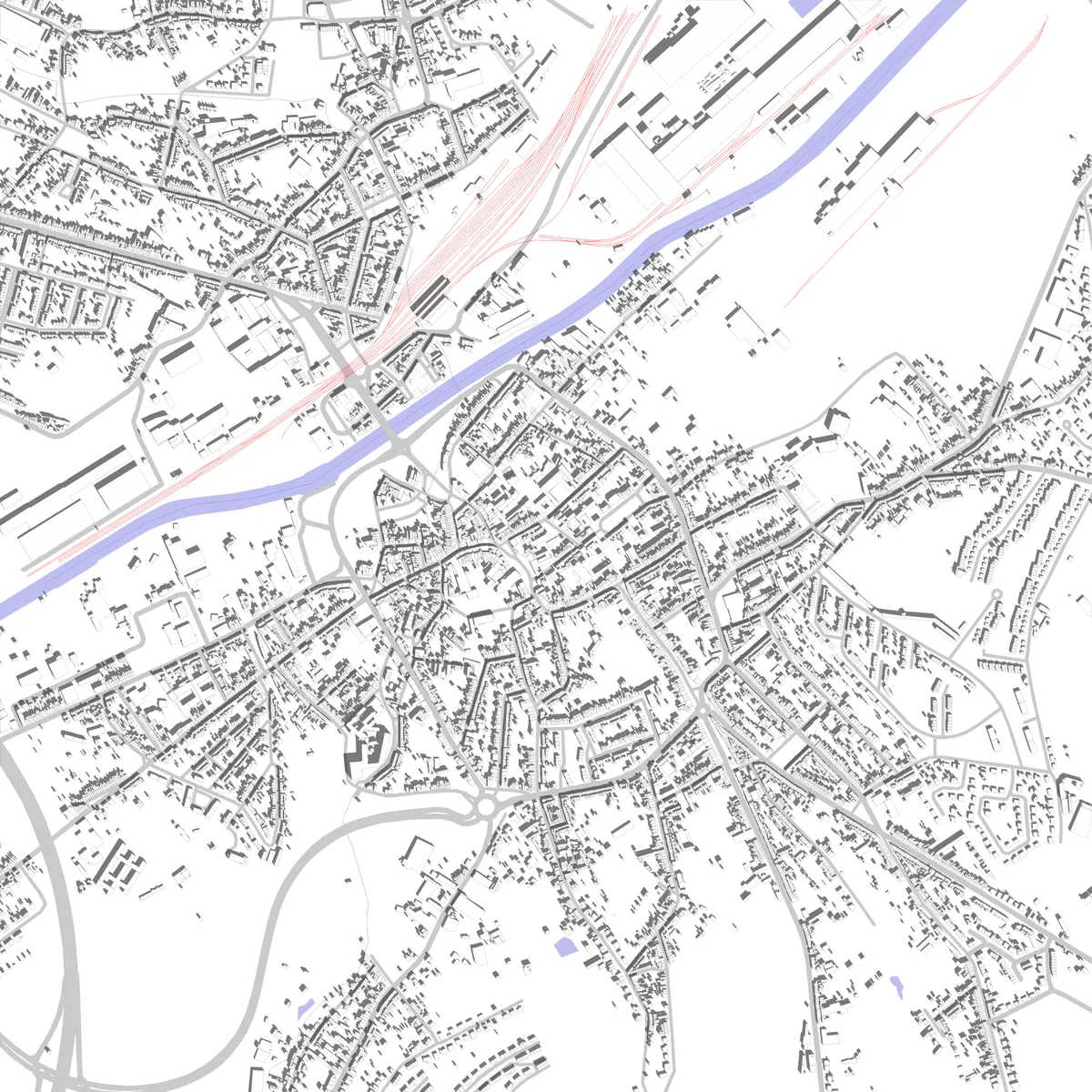 Châtelet plan de situation (2,5 km)