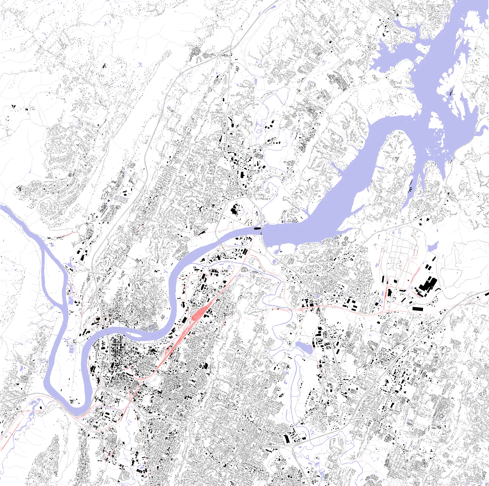 Chattanooga figure ground plan