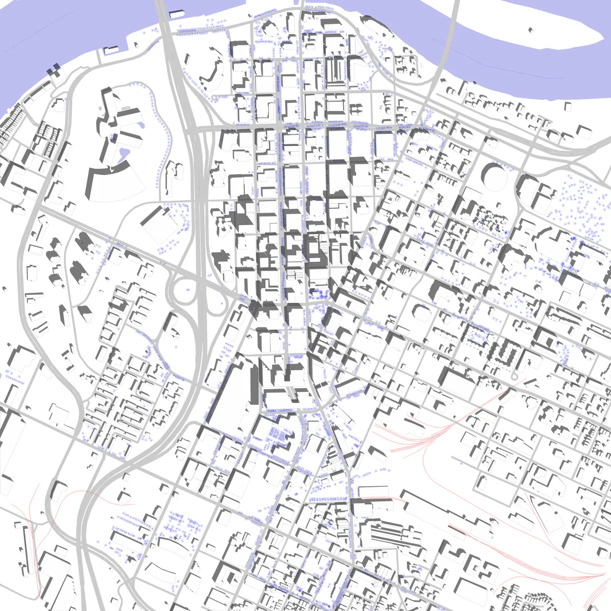 Chattanooga site plan (2.5 km)