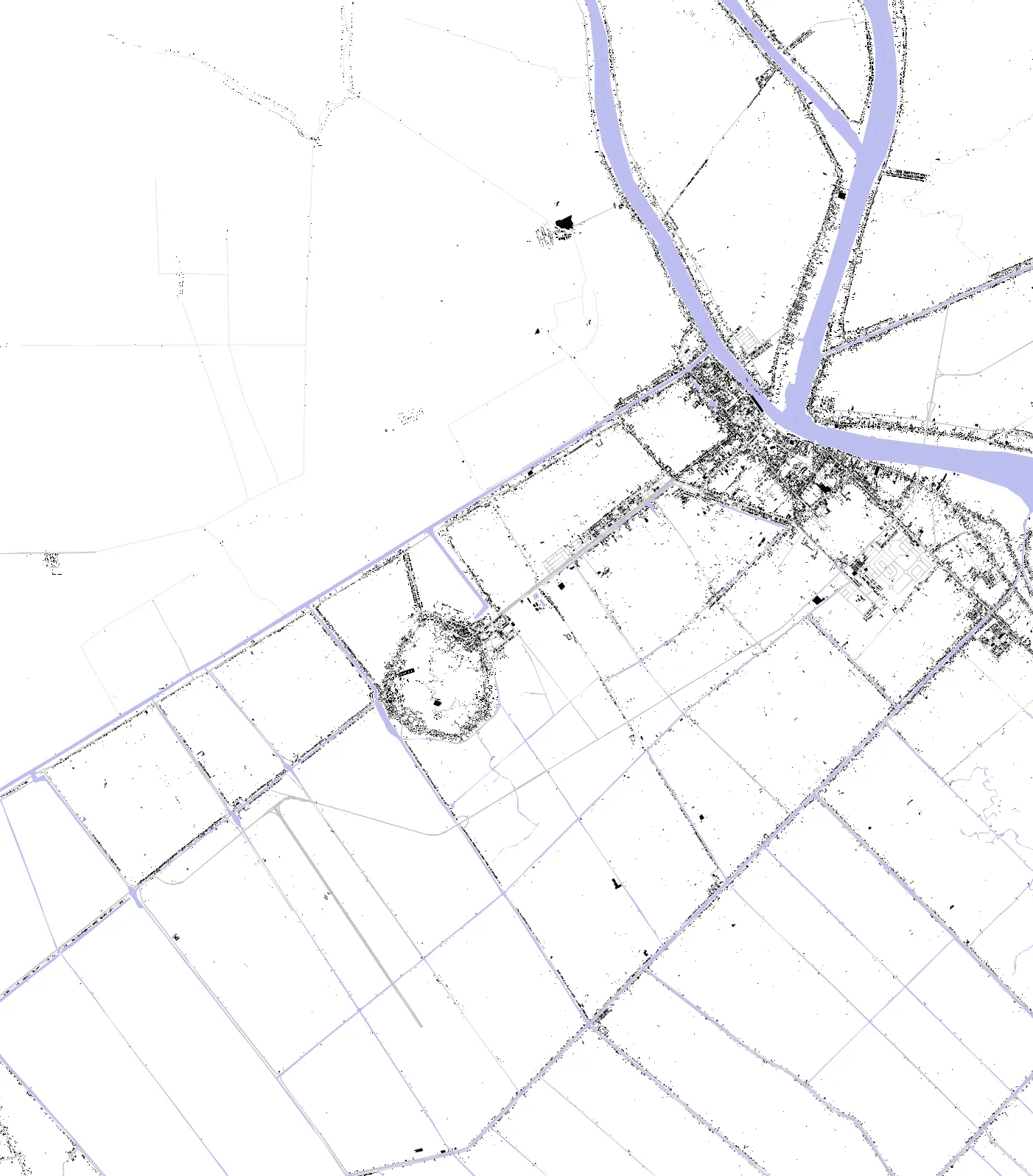 Châu Đốc figure ground plan