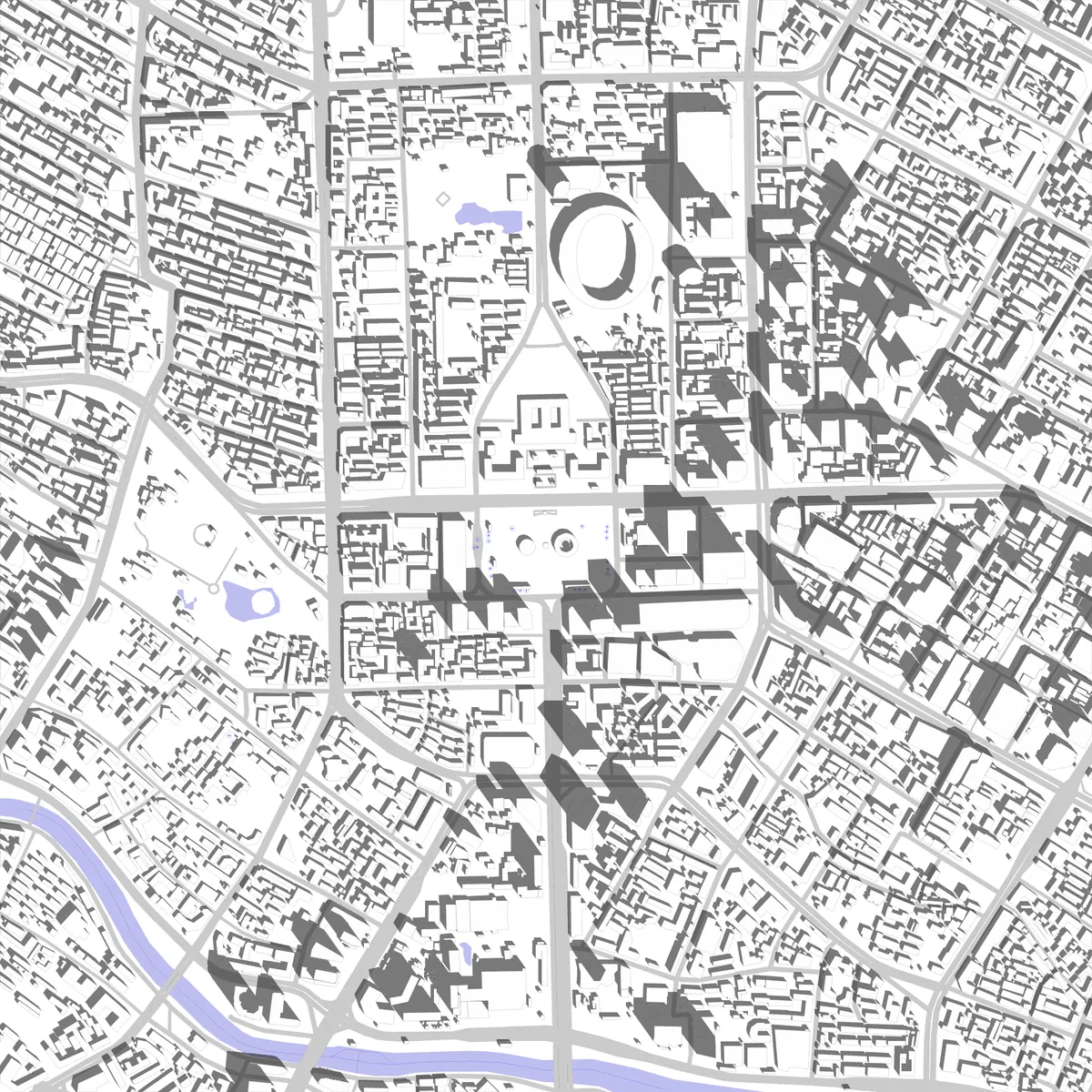 Chengdu Lageplan (2,5 km)