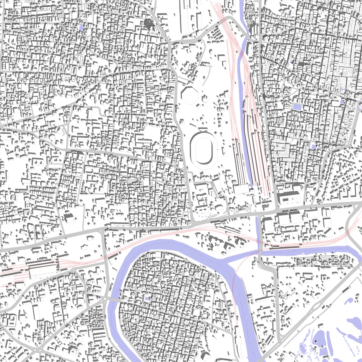 Chennai Lageplan (2,5 km)