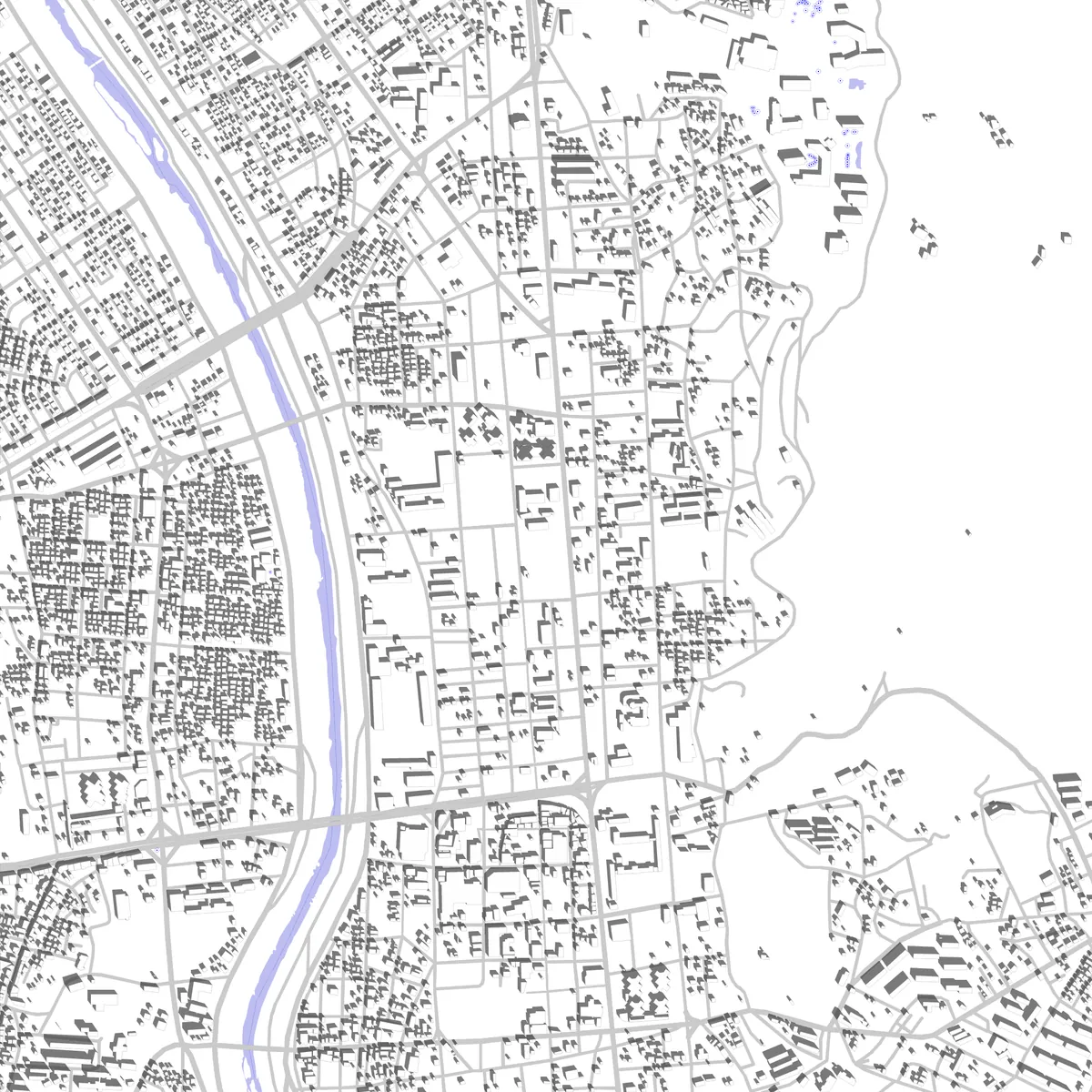 청주 대지현황도 (2.5 km)