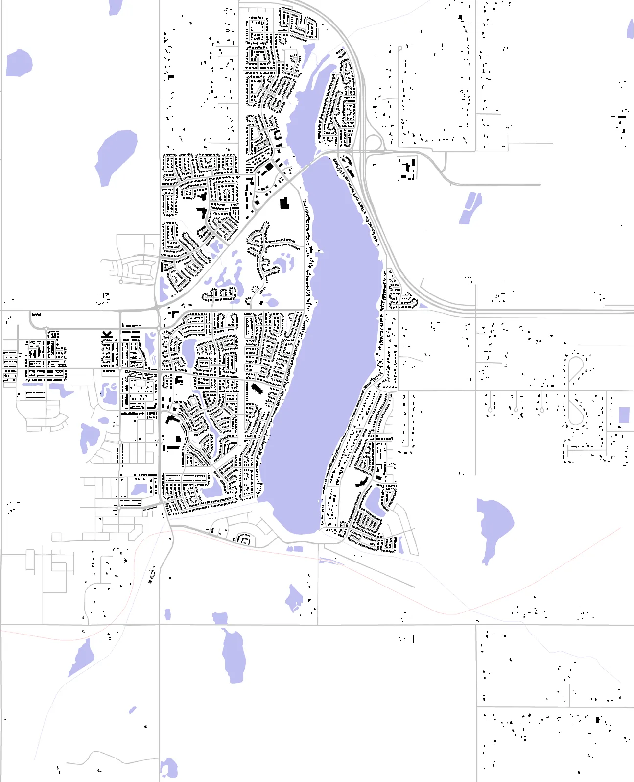 Chestermere Schwarzplan