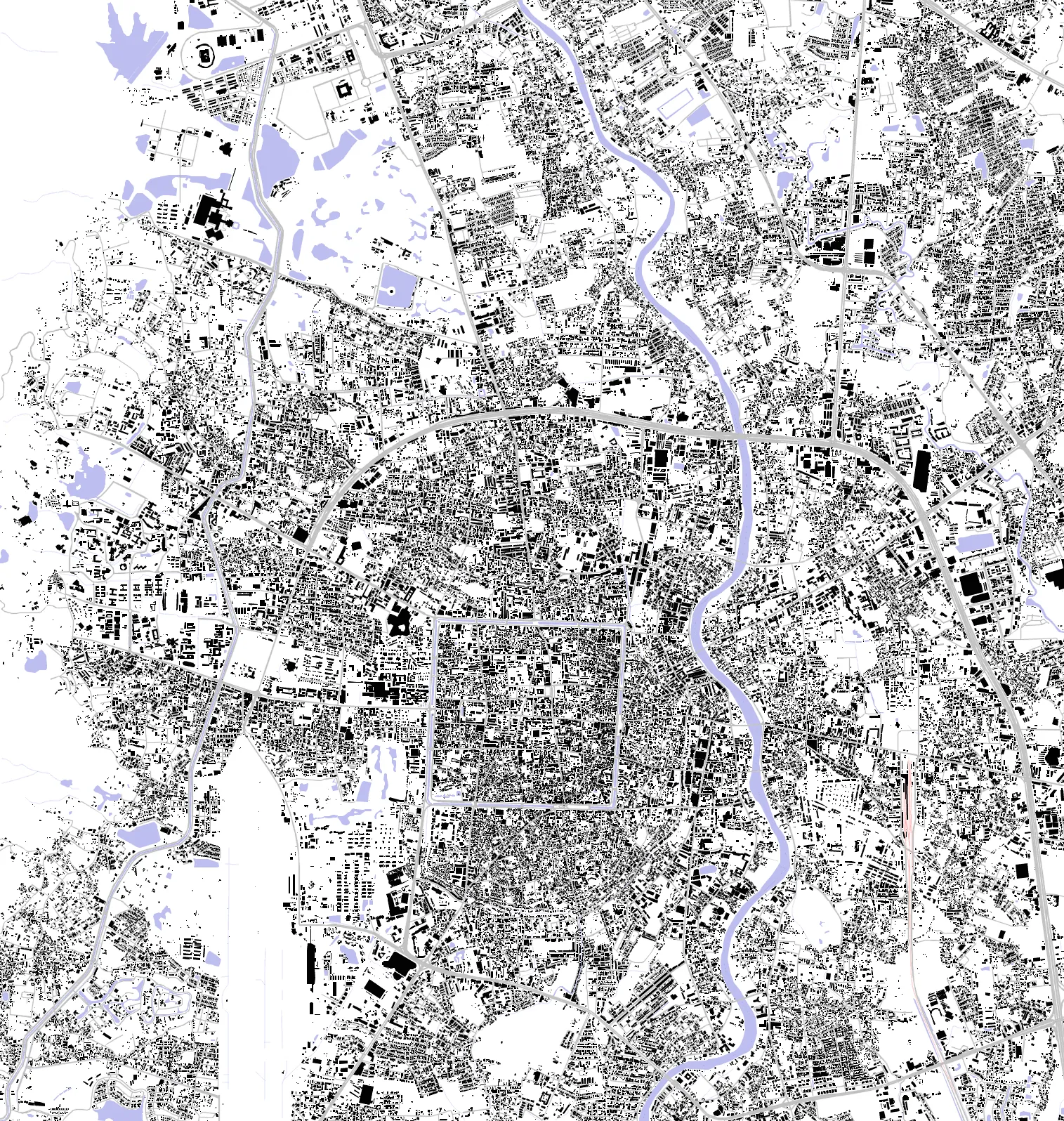 Chiang Mai figure ground plan