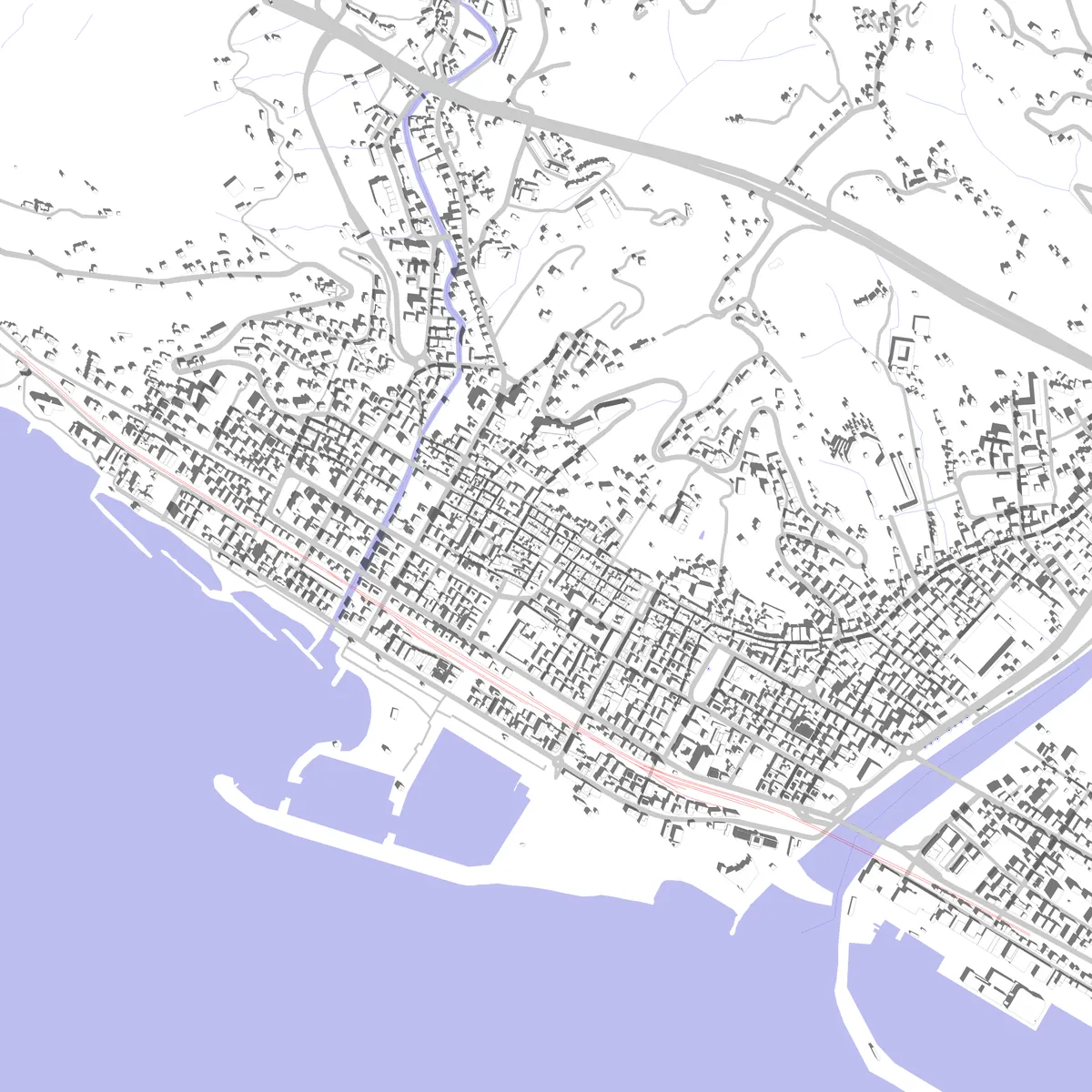 Chiavari Lageplan (2,5 km)