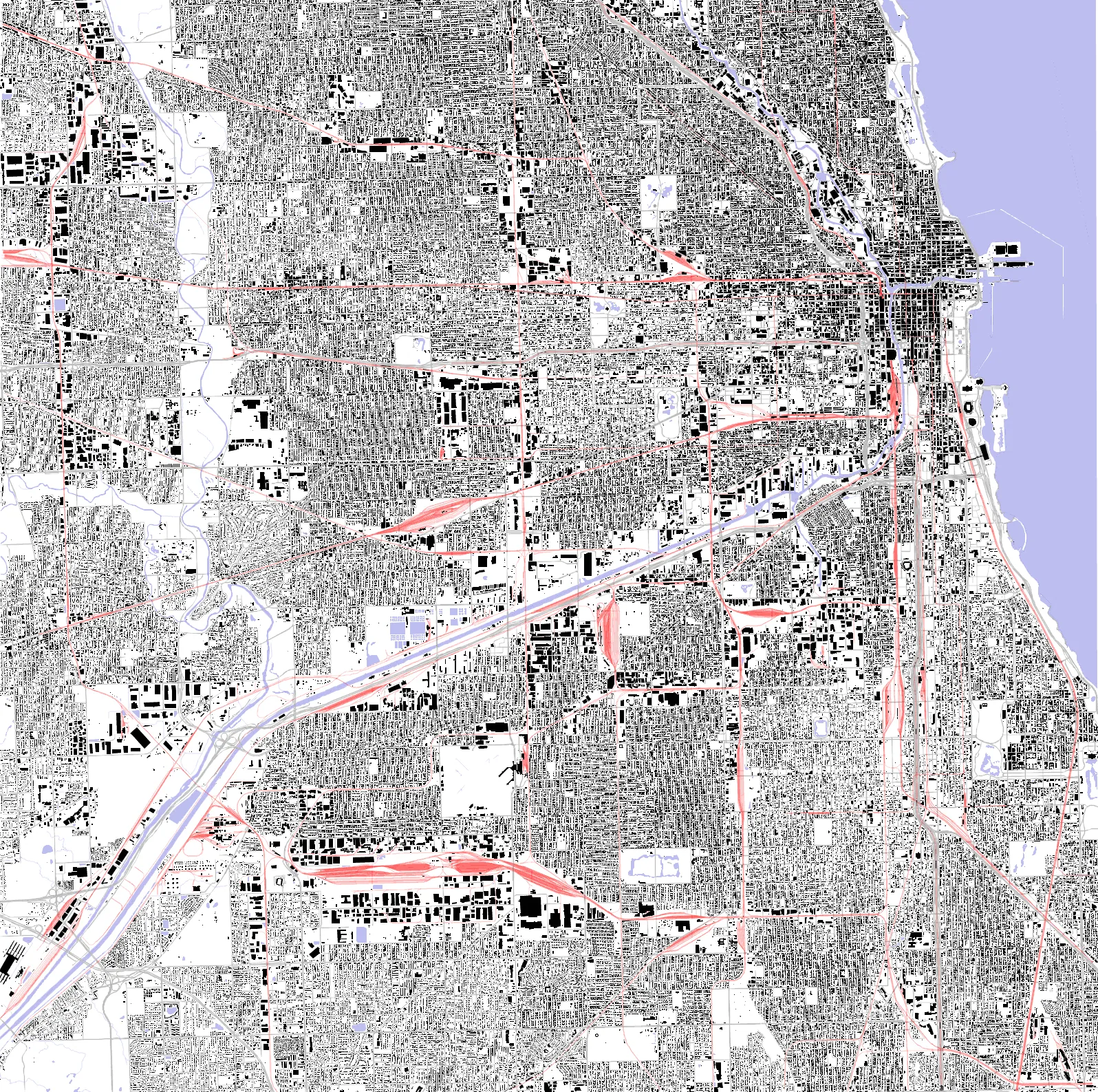 Chicago figure ground plan