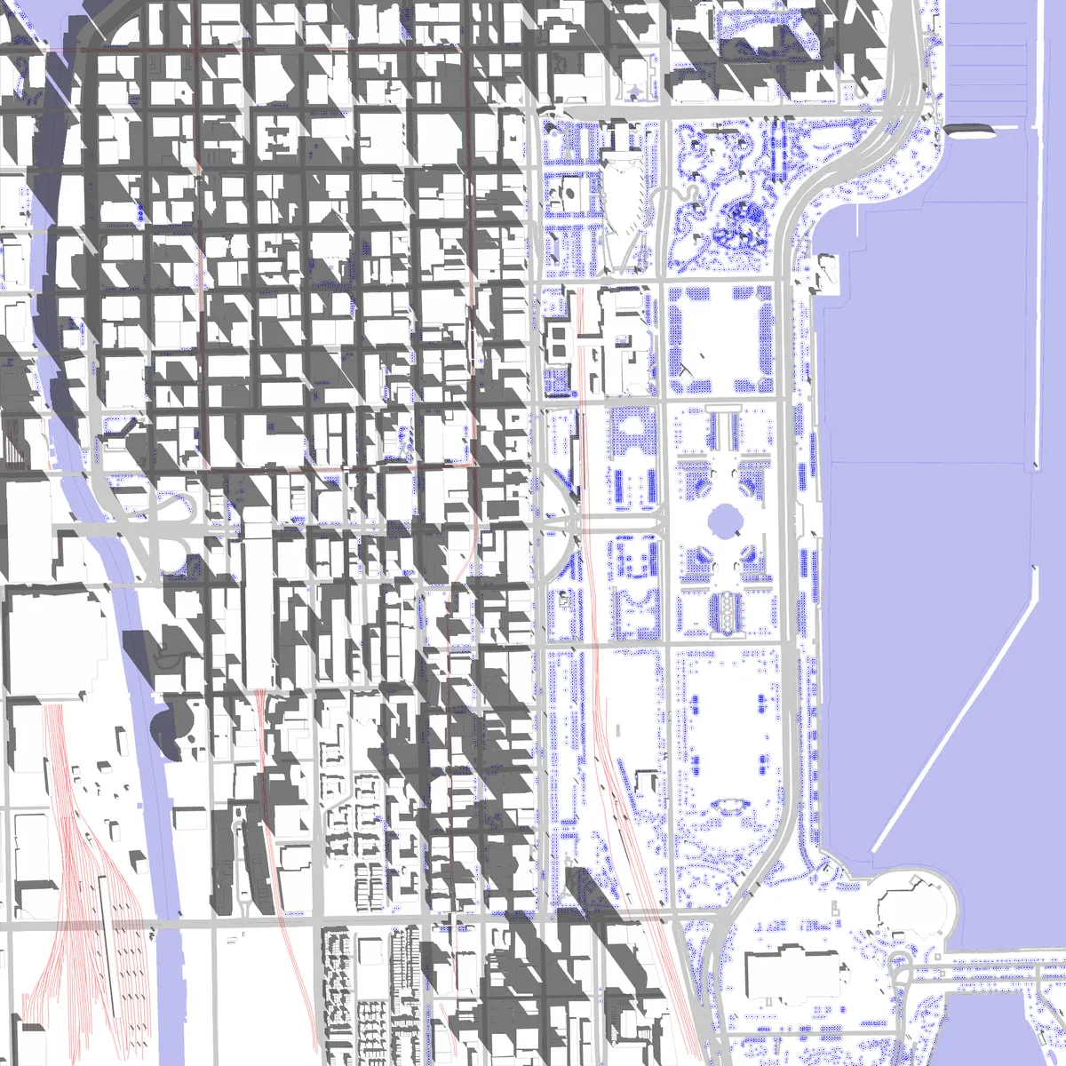 Chicago site plan (2.5 km)