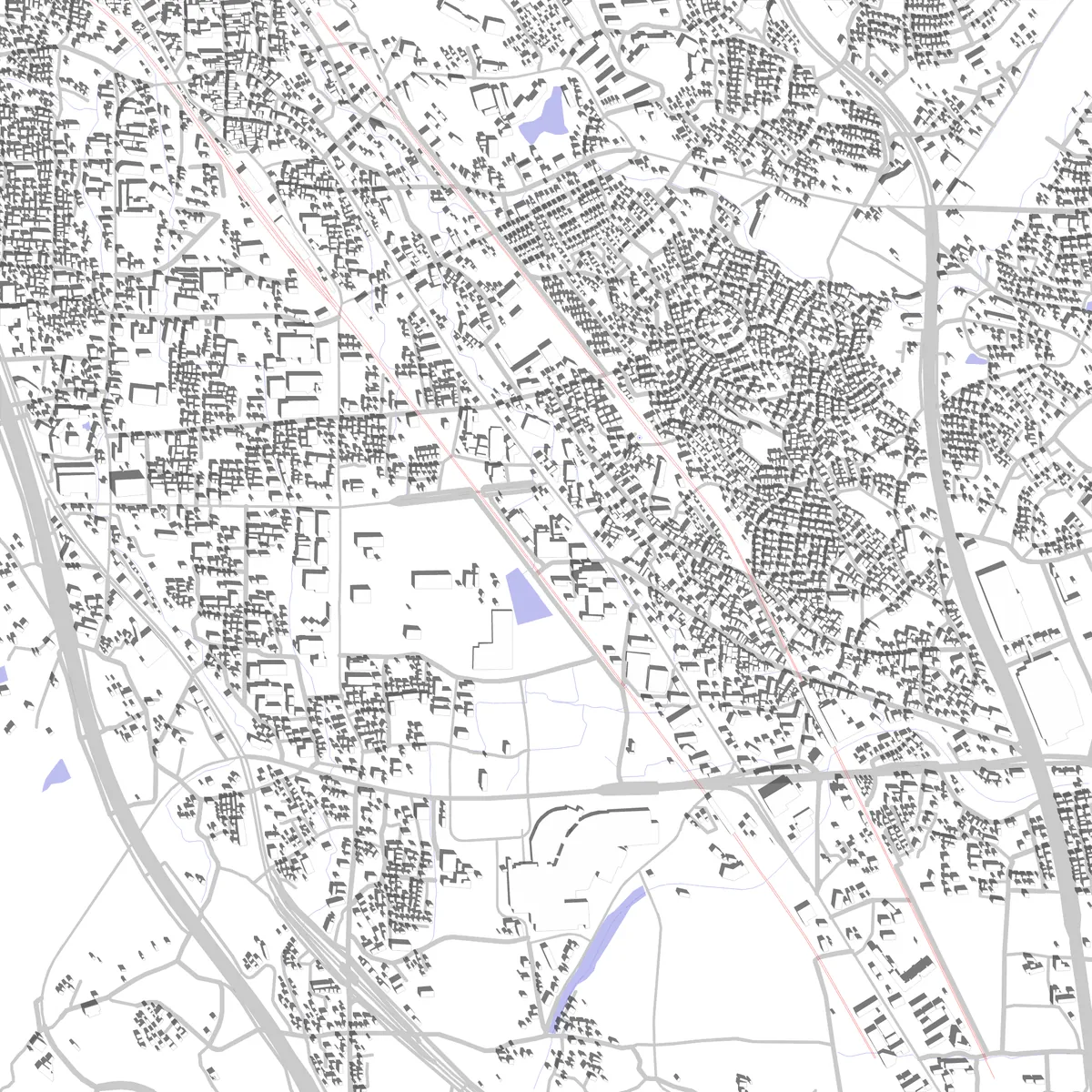 Chikushino site plan (2.5 km)