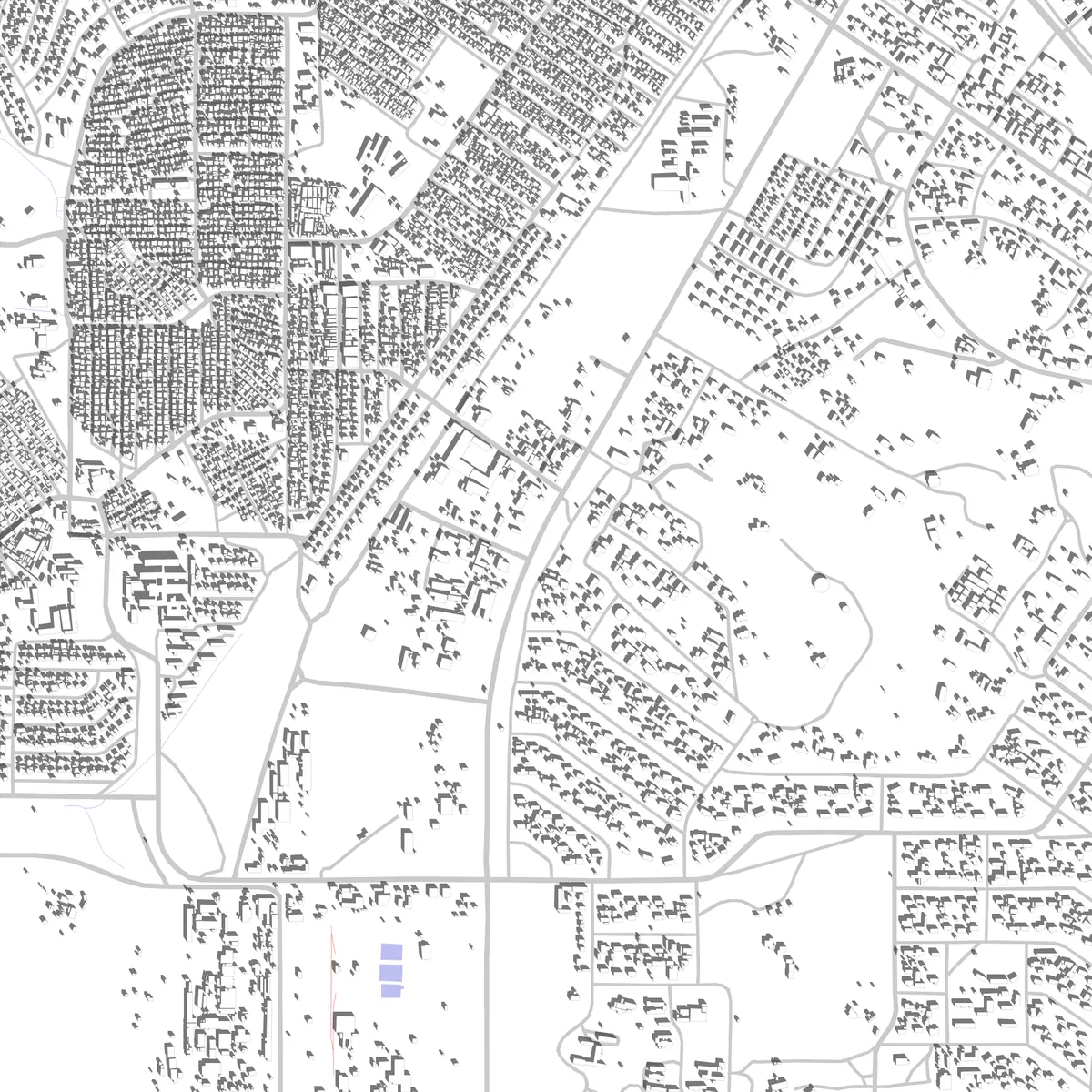 Chililabombwe Lageplan (2,5 km)