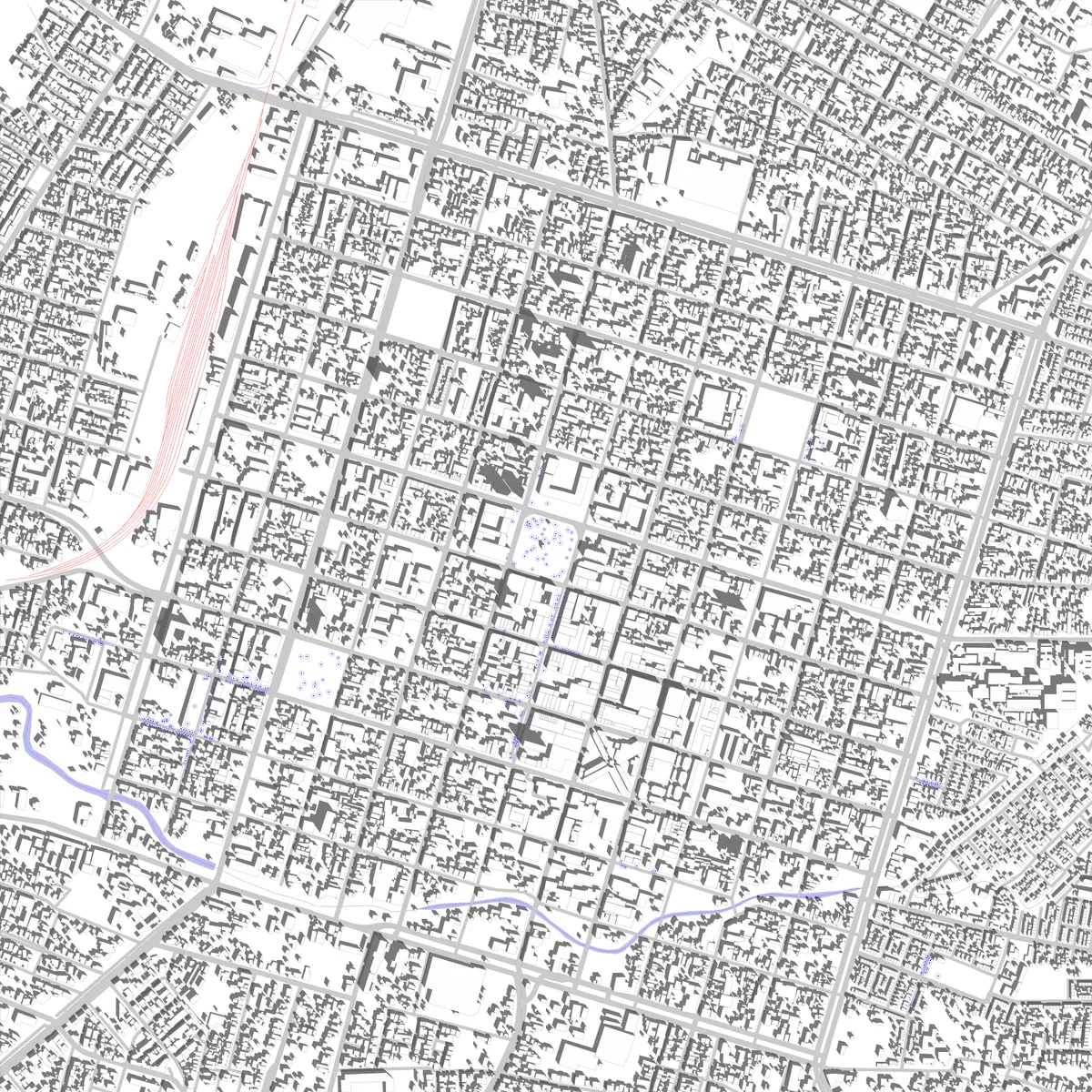 Chillán plano de situación (2,5 km)