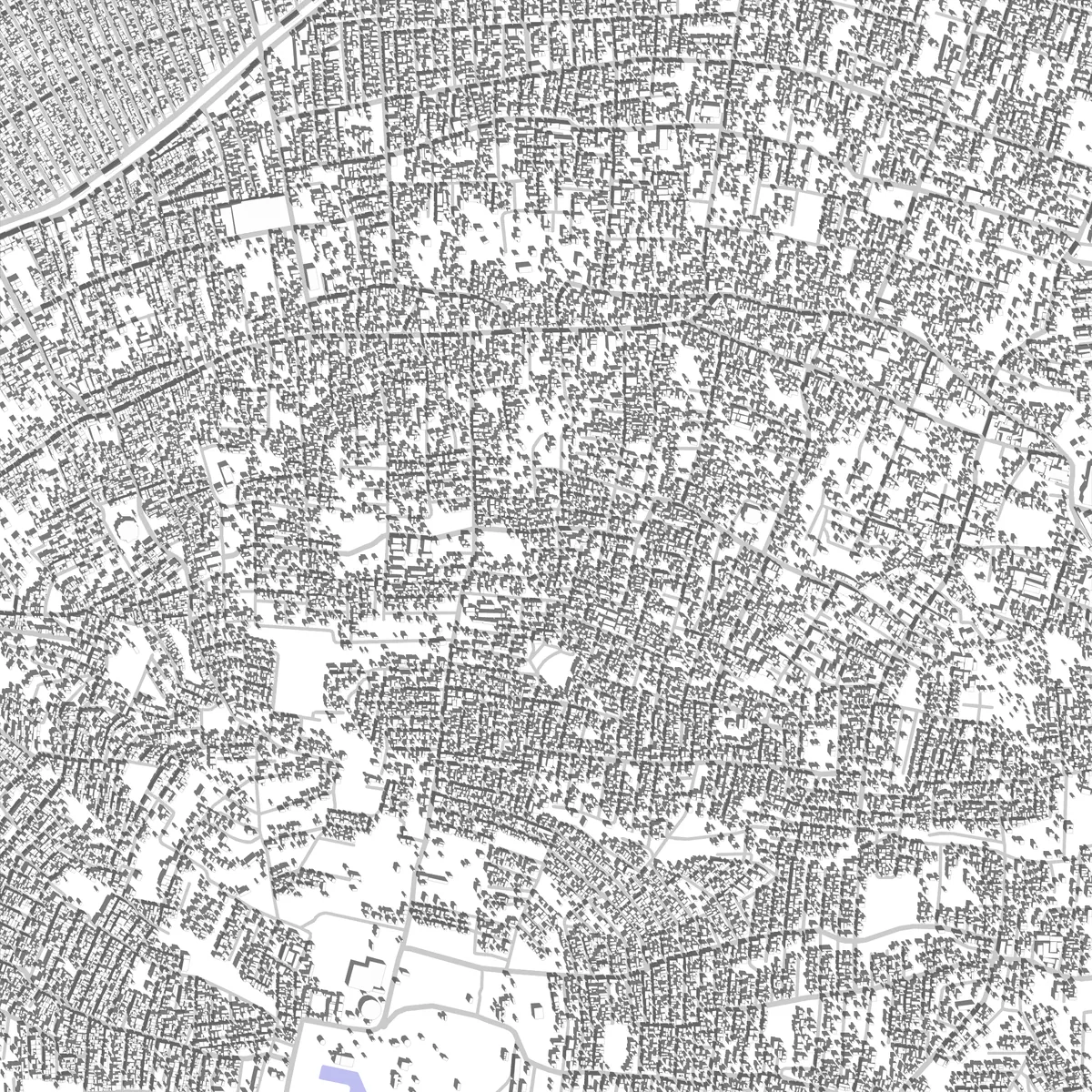 Chimalhuacán Lageplan (2,5 km)