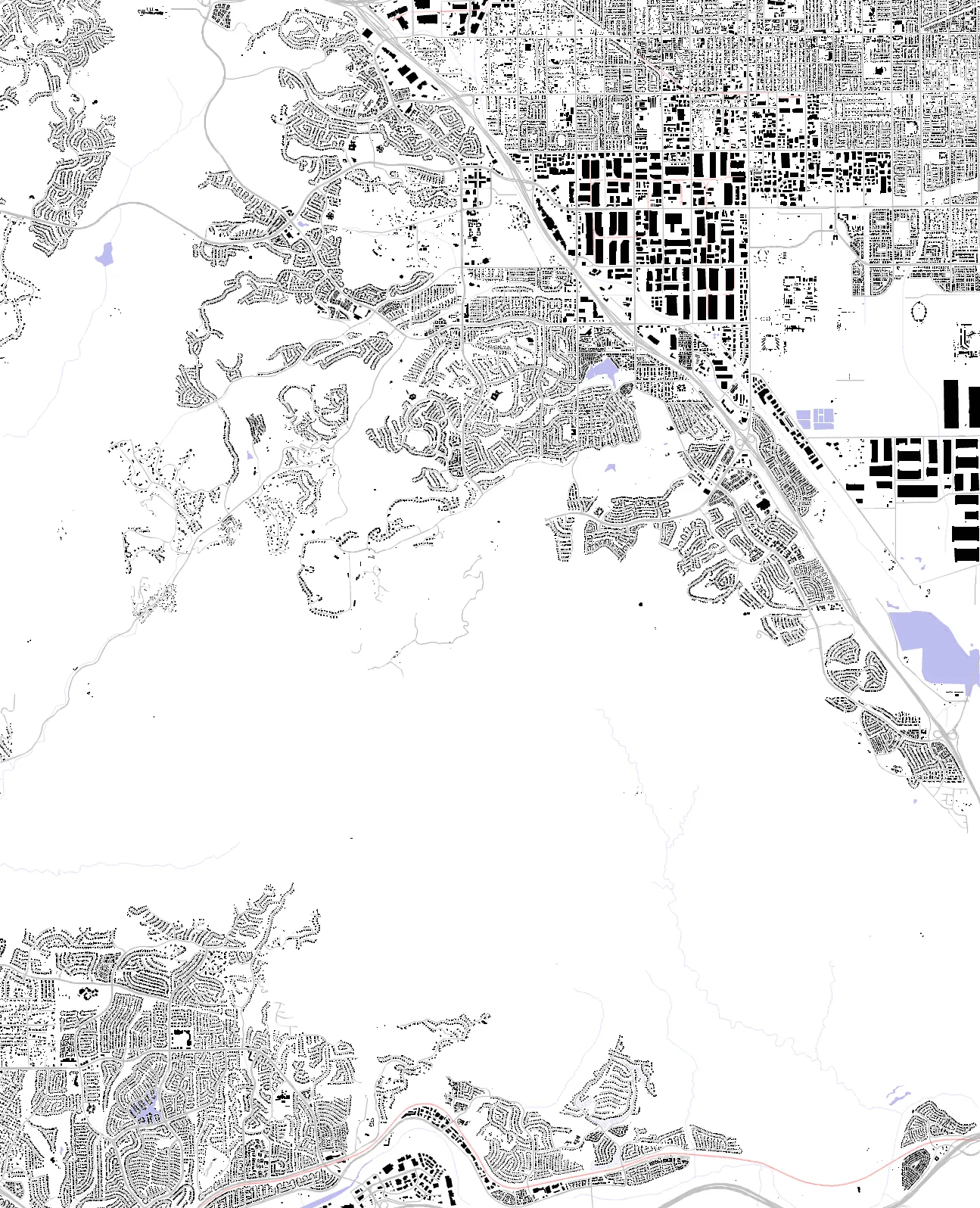 Chino Hills Schwarzplan