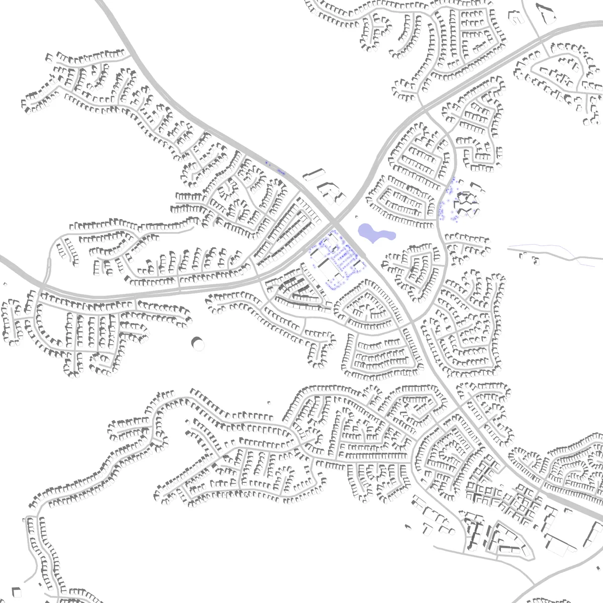 Chino Hills Lageplan (2,5 km)