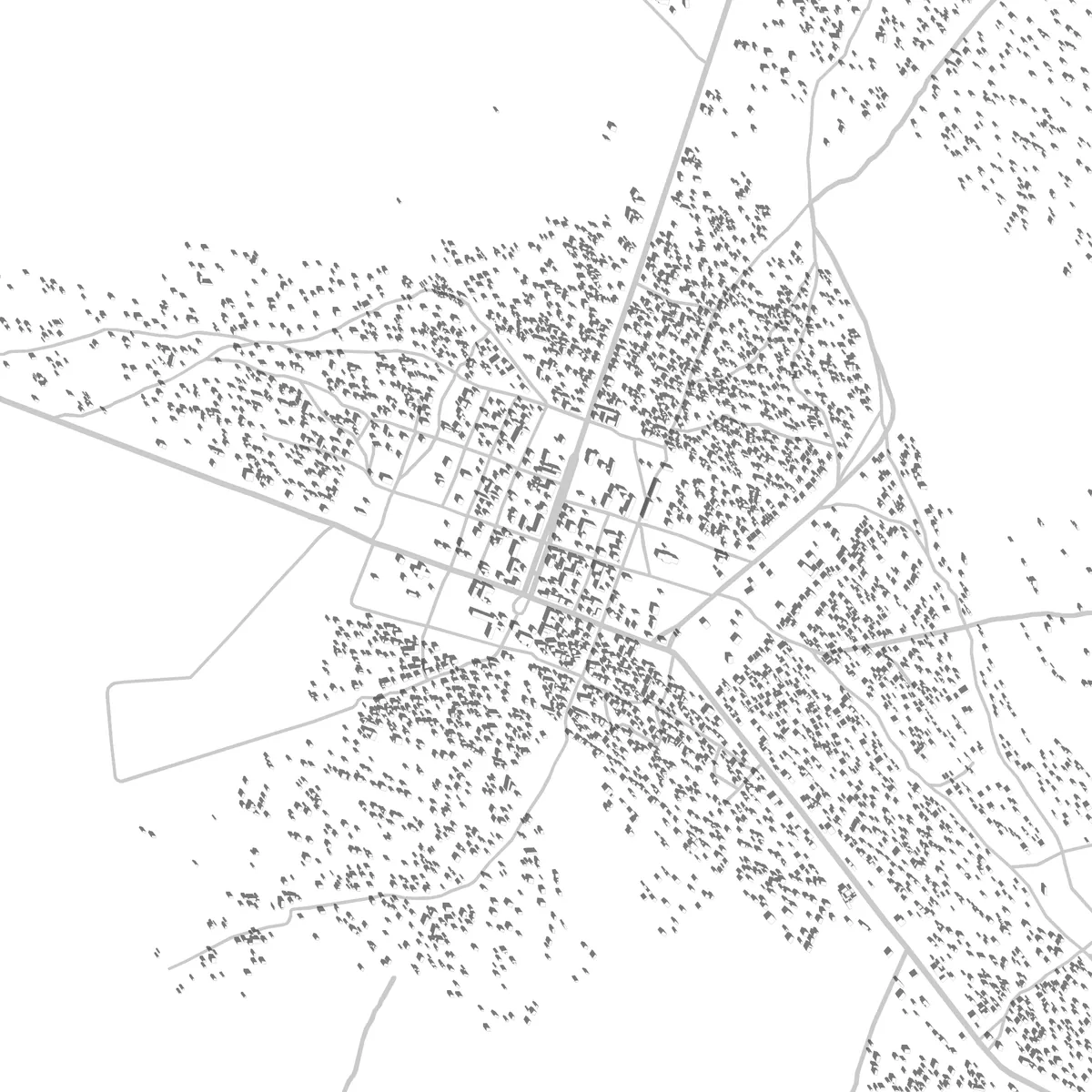Chipindo planta de localização (2,5 km)