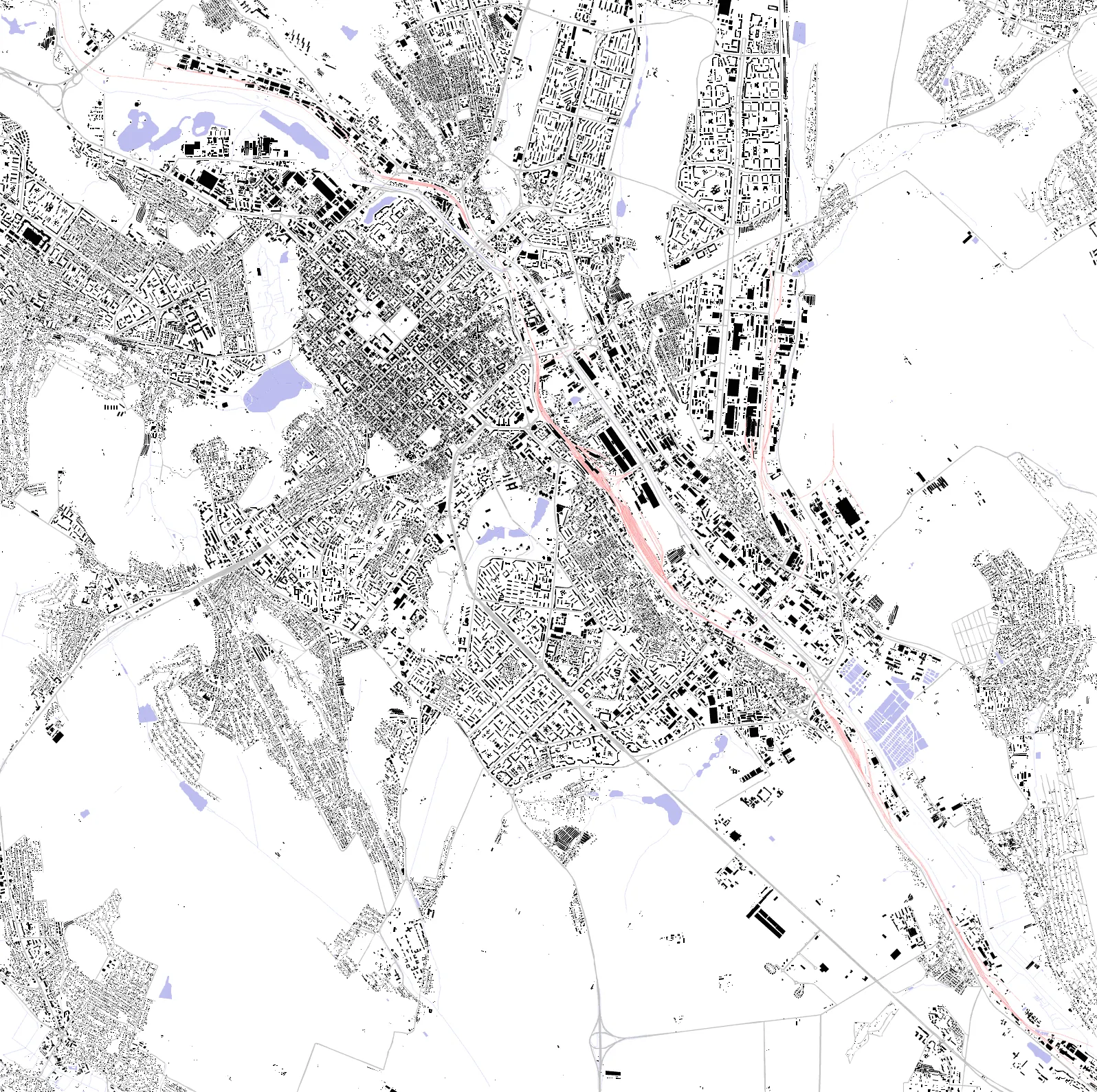 Chișinău figure ground plan