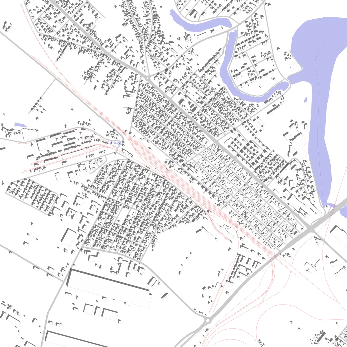 Chitila Lageplan (2,5 km)