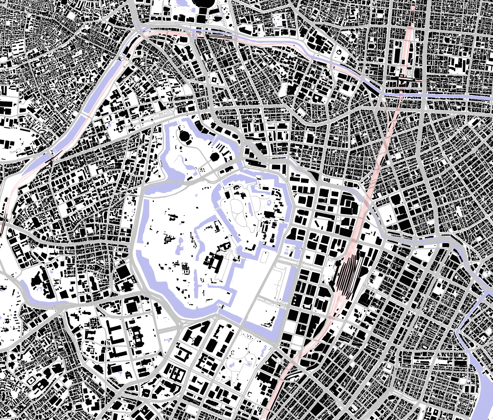Chiyoda Schwarzplan