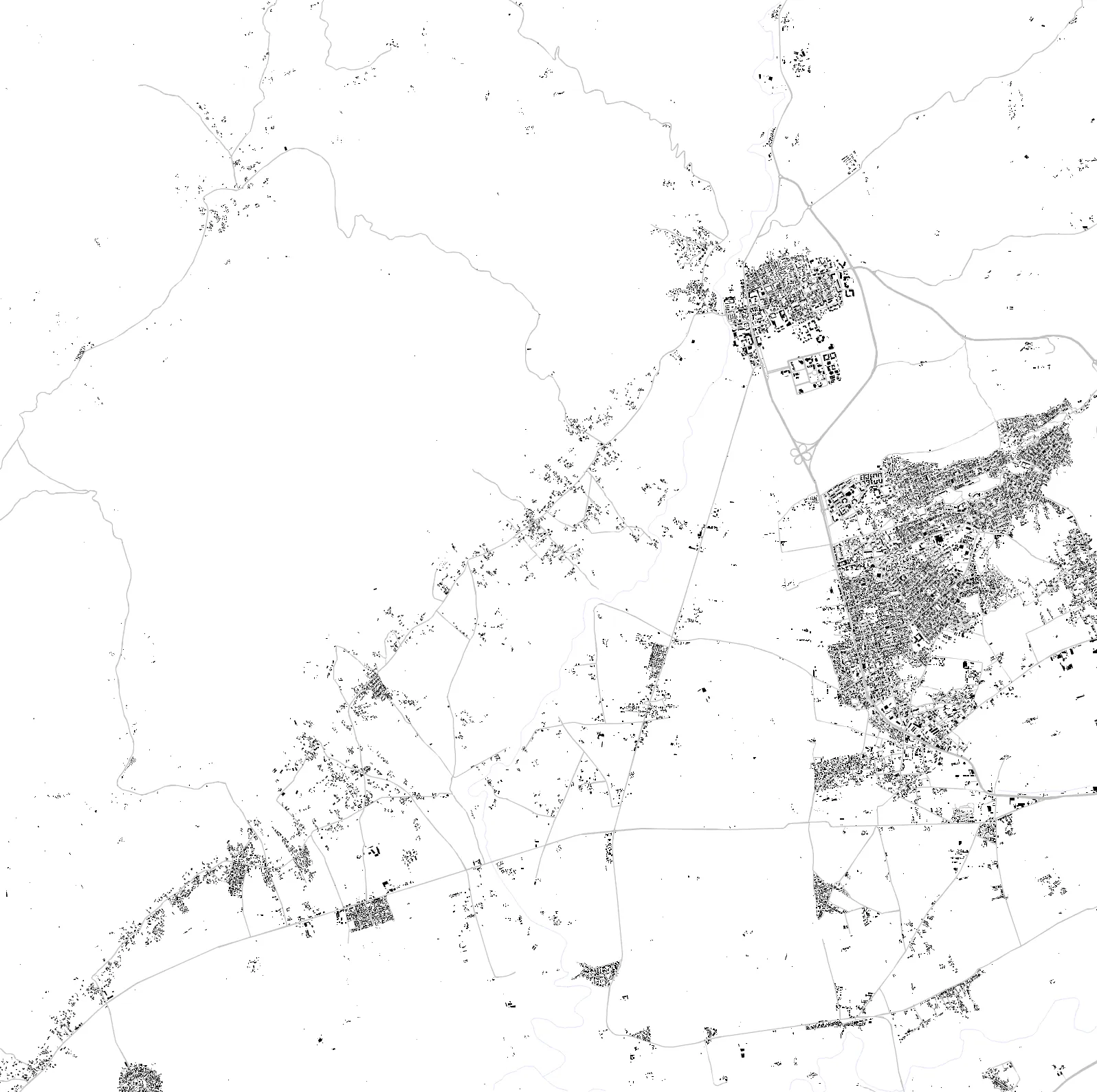 Chlef figure ground plan