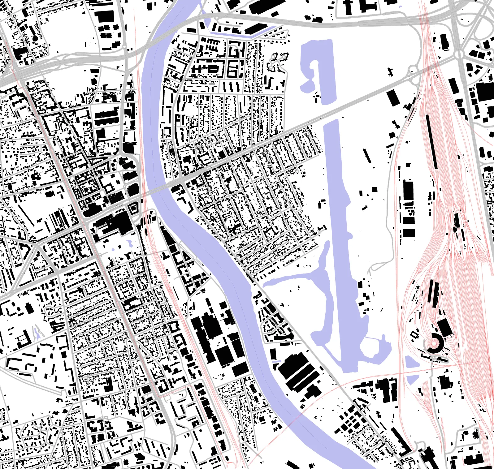 Choisy-le-Roi figure ground plan