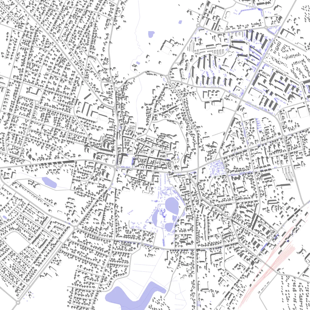 Chojnice plan zagospodarowania (2,5 km)