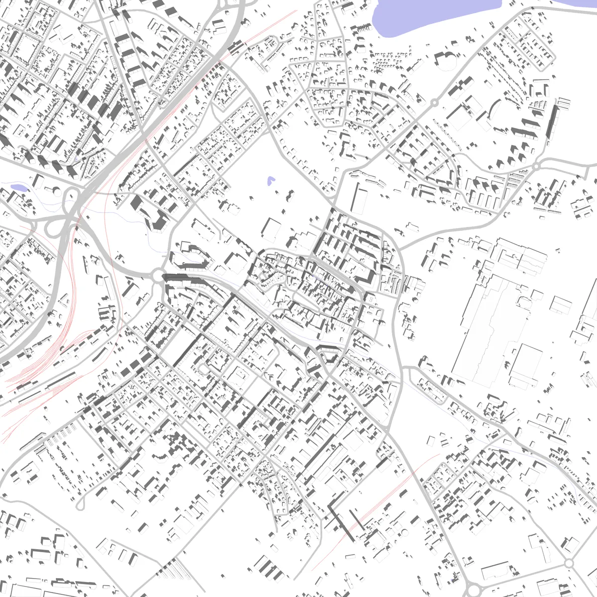 Chomutov situační plán (2,5 km)