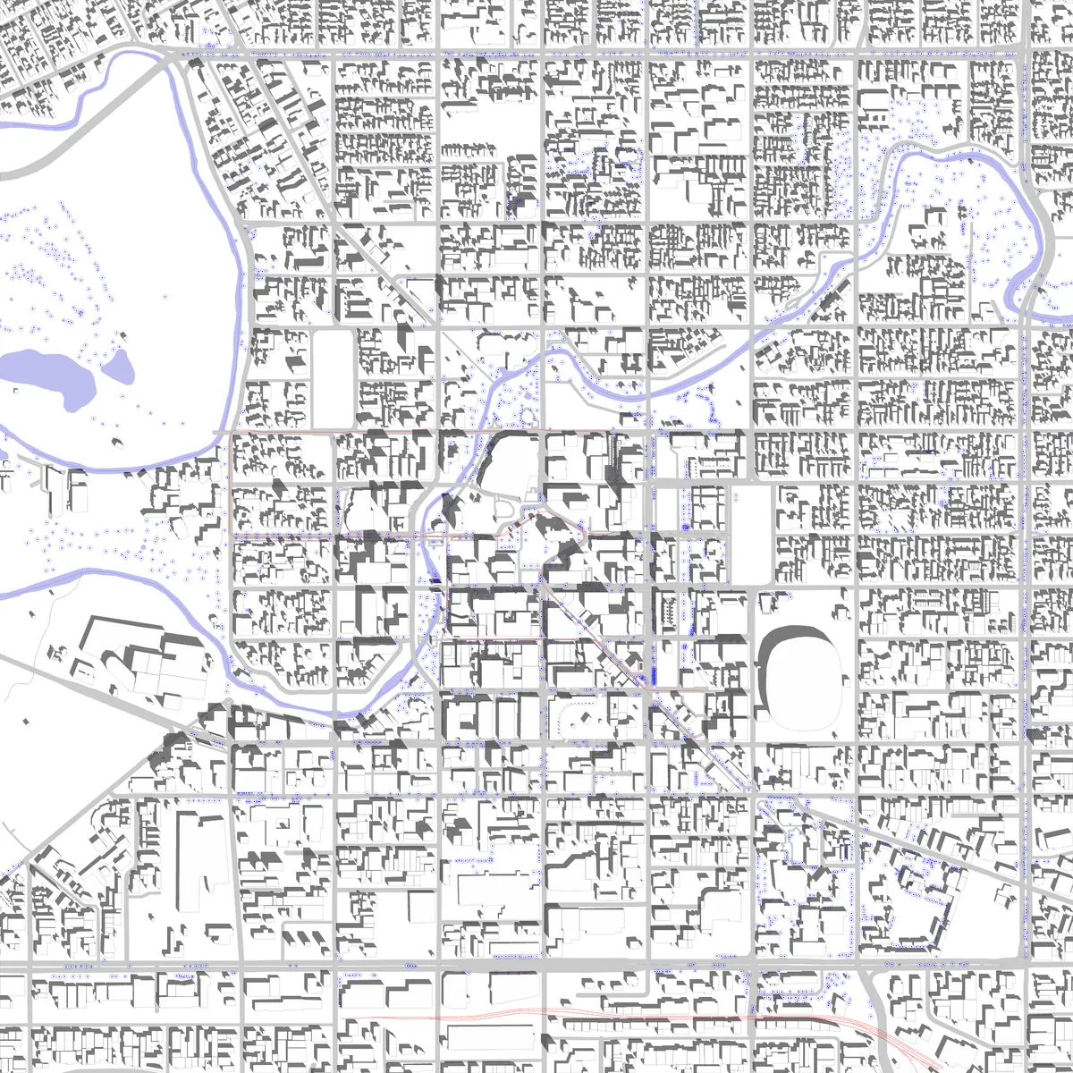 Christchurch Lageplan (2,5 km)