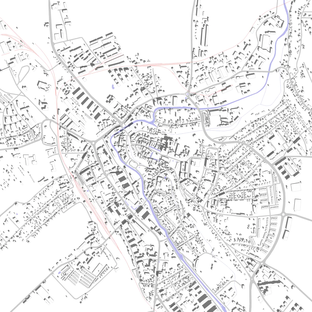 Chrudim Lageplan (2,5 km)