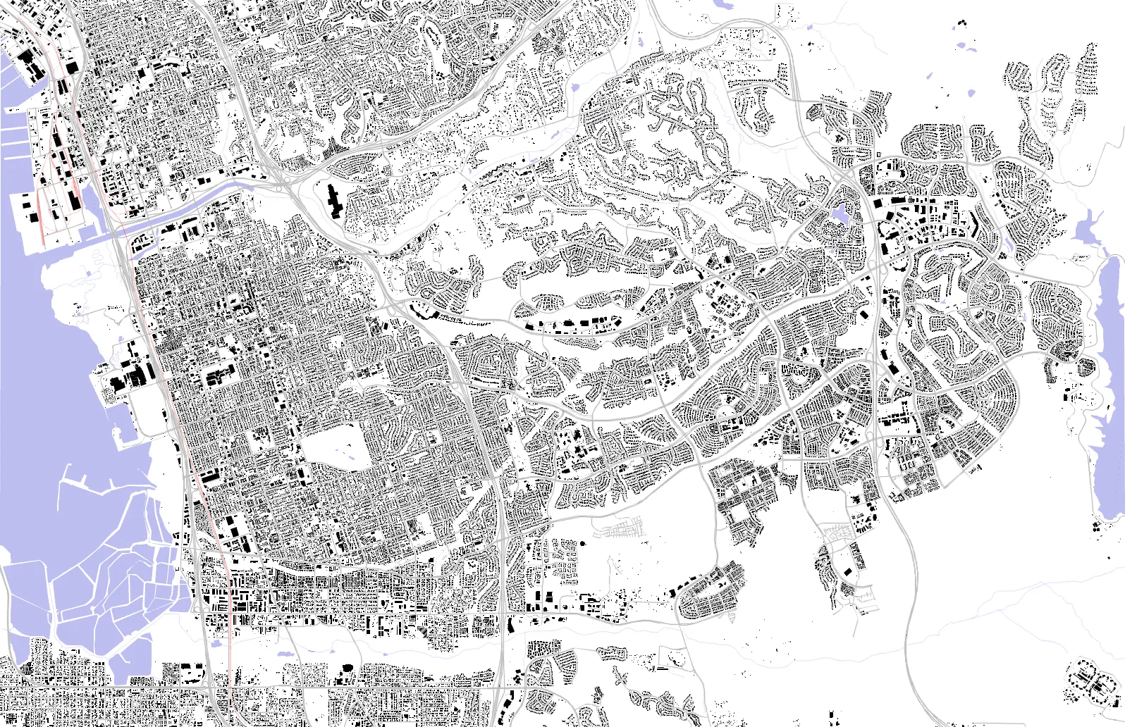 Chula Vista figure ground plan